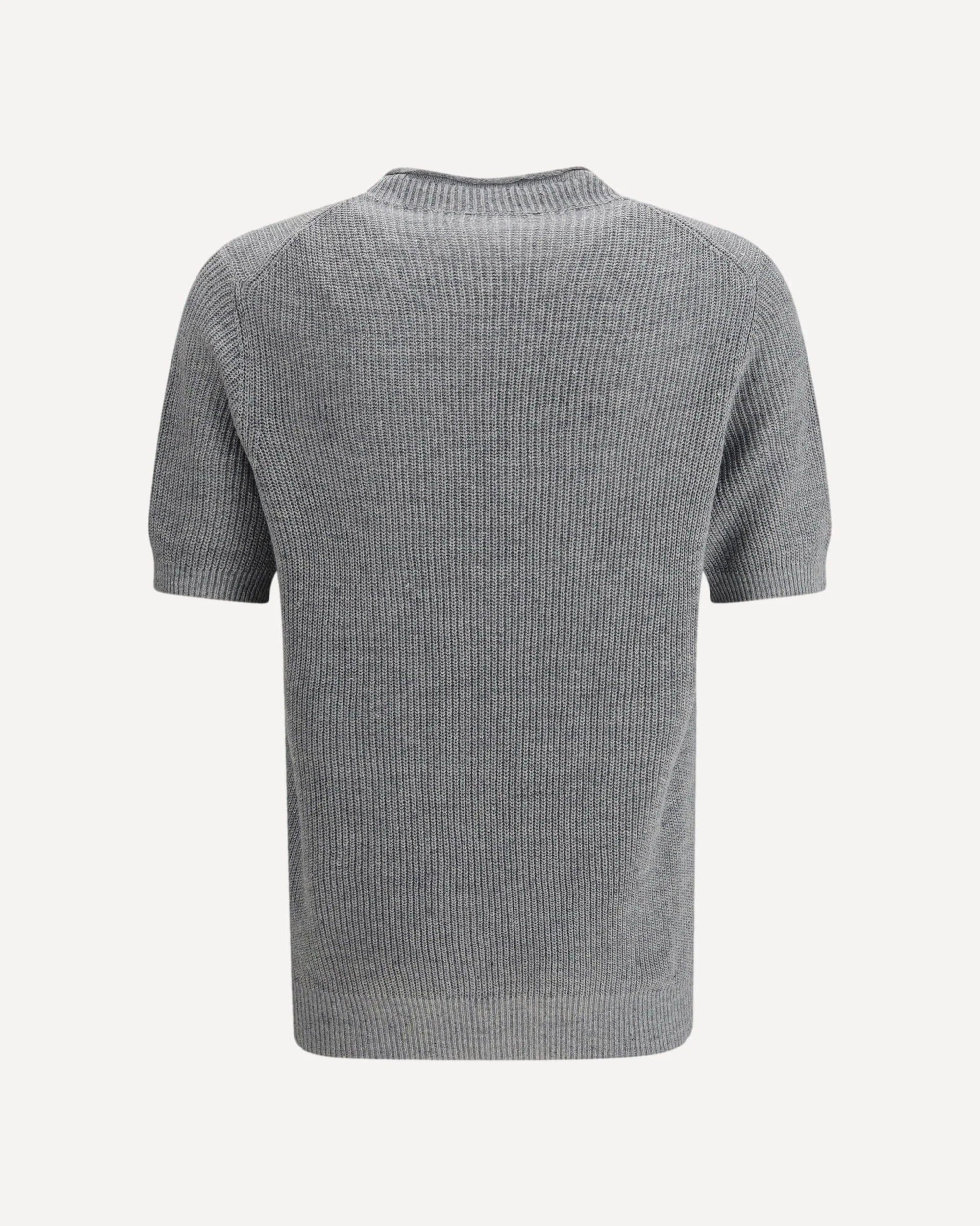 Brunello Cucinelli Ribbed Linen-Cotton Blend T-Shirt
