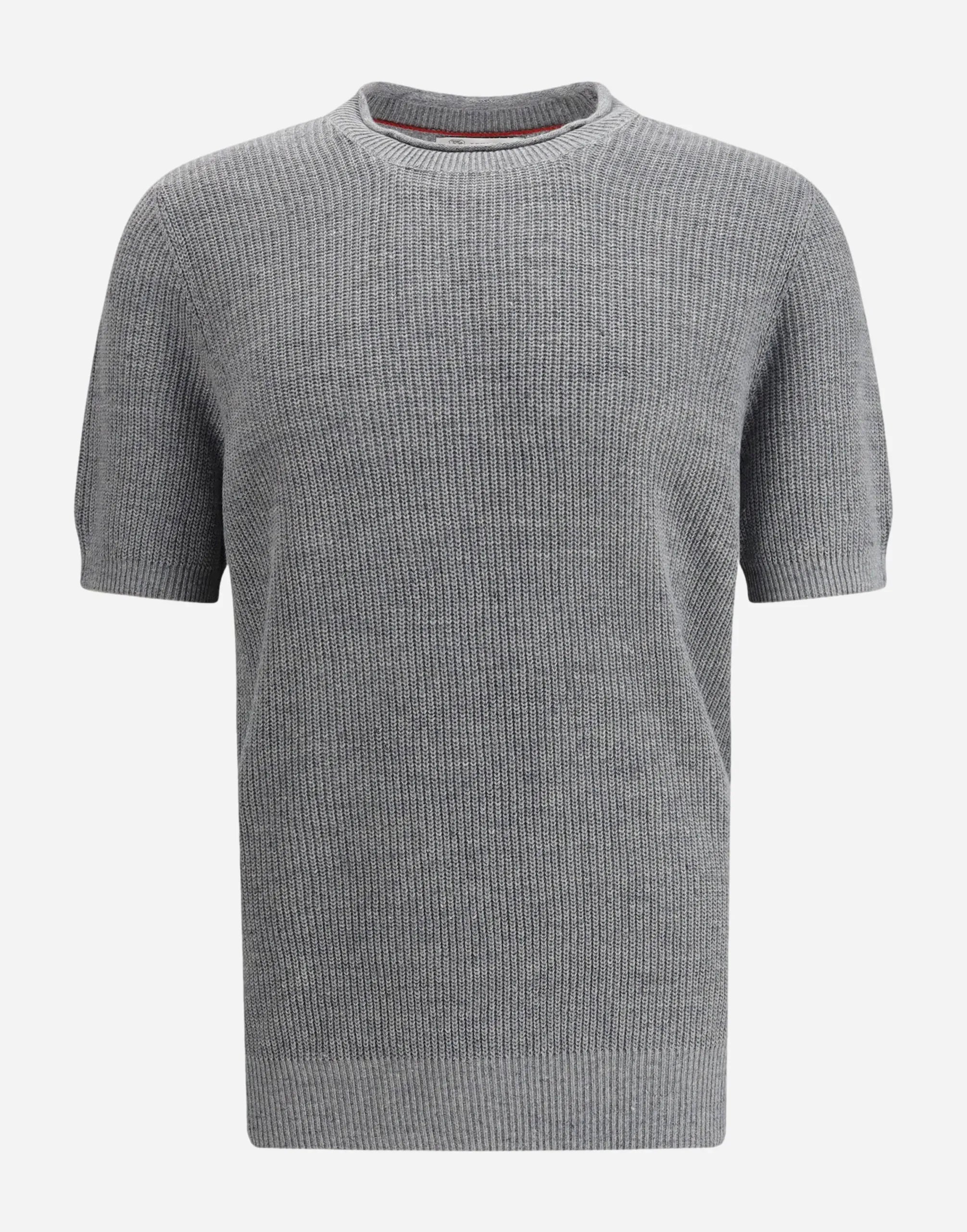 Brunello Cucinelli Ribbed Linen-Cotton Blend T-Shirt