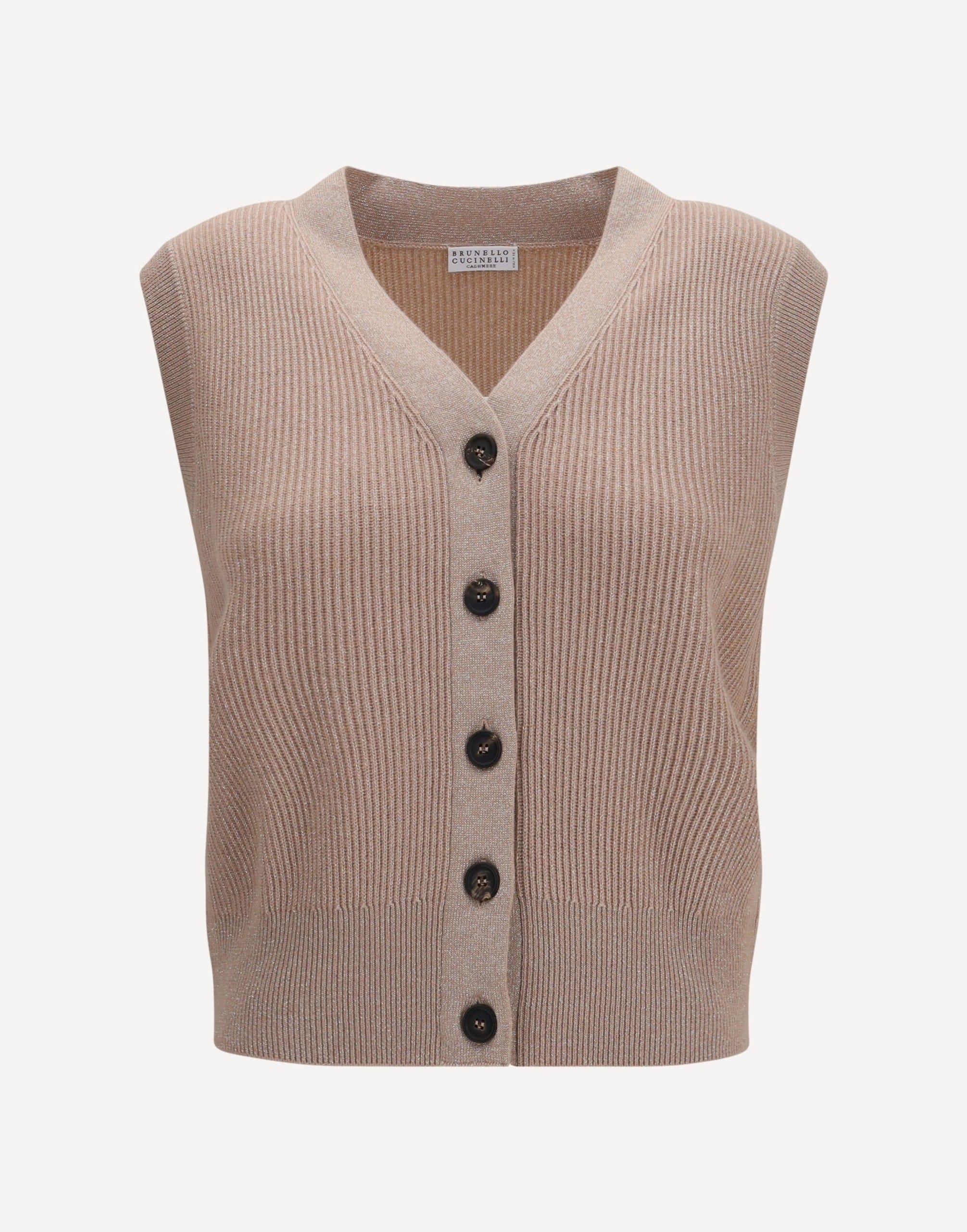 Brunello Cucinelli Brunello Cucinelli Ribbed V-Neck Vest