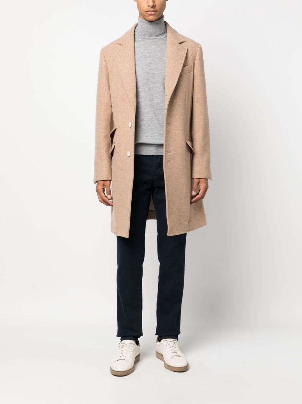 Brunello Cucinelli Roll-Neck Wool-Cashmere Blend Sweater