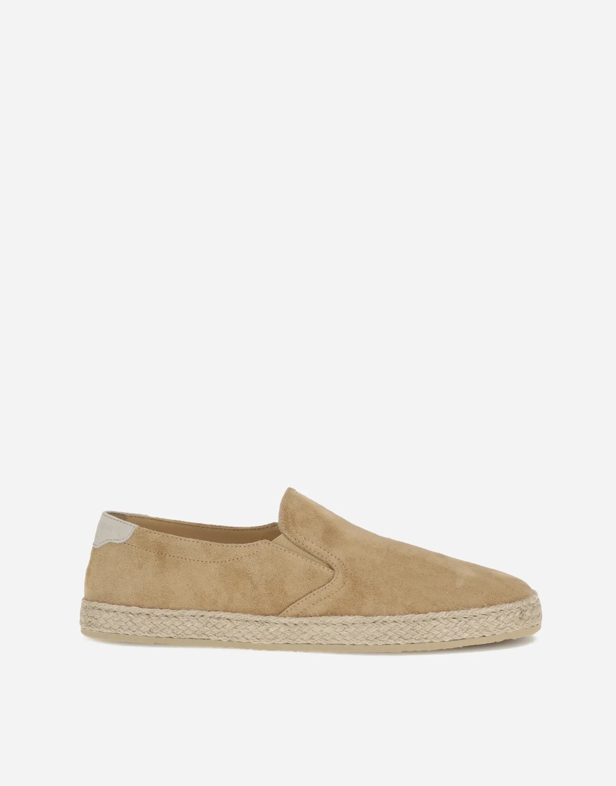 Brunello Cucinelli slip-ons en daim à détail corde