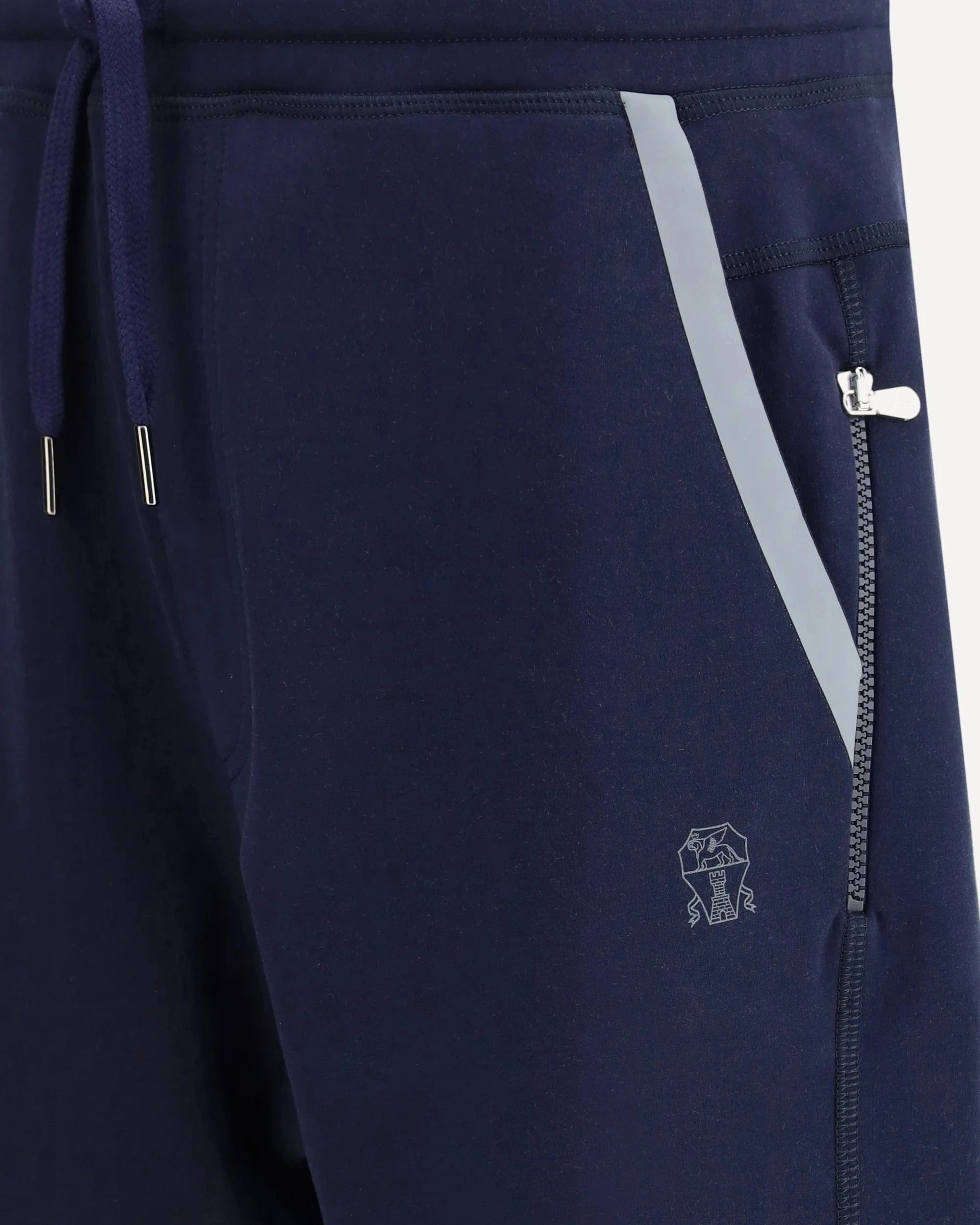 Brunello Cucinelli Sea Island Cotton Logo Track Pants