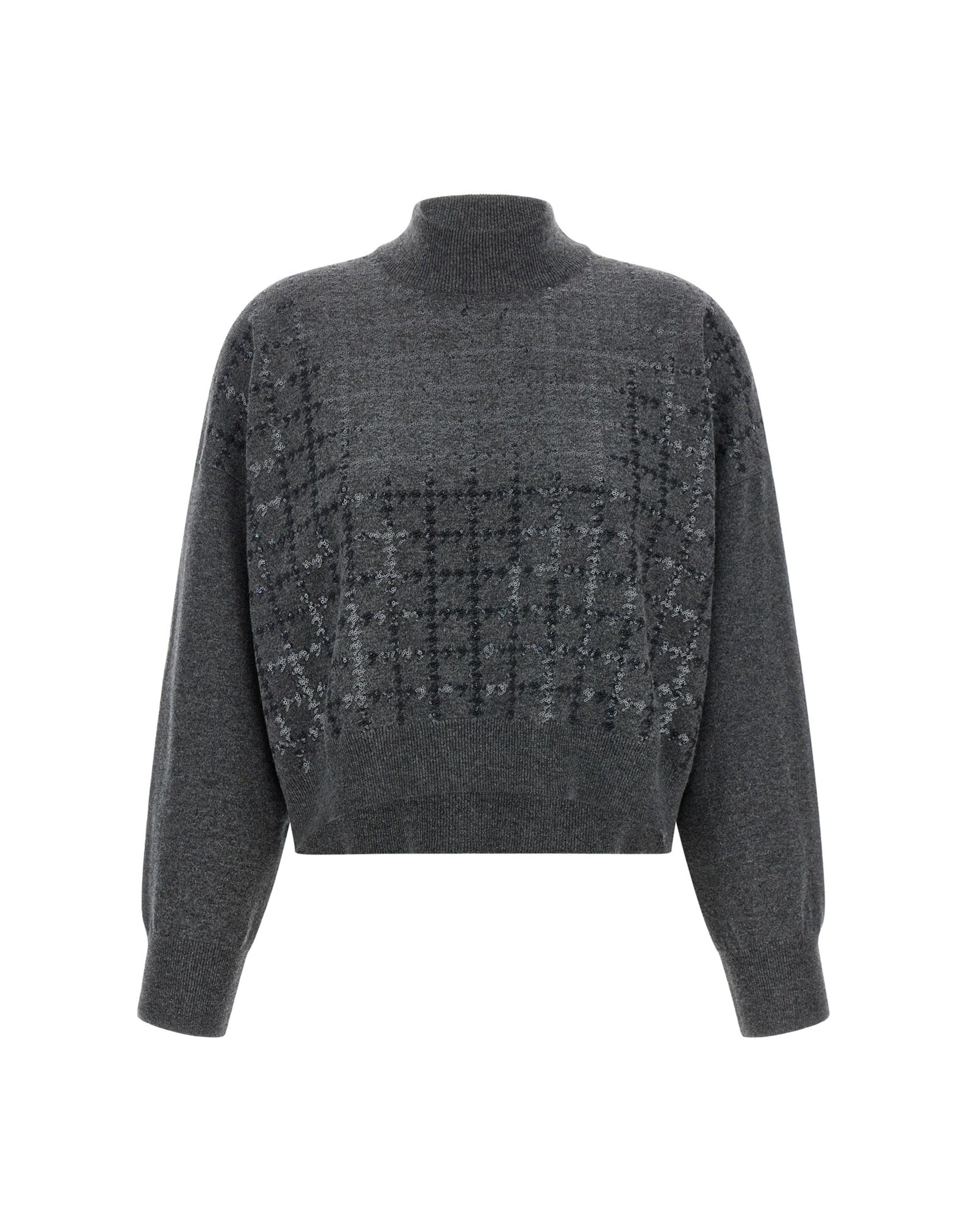 Brunello Cucinelli Brunello Cucinelli Sequin Cashmere Turtleneck Sweater