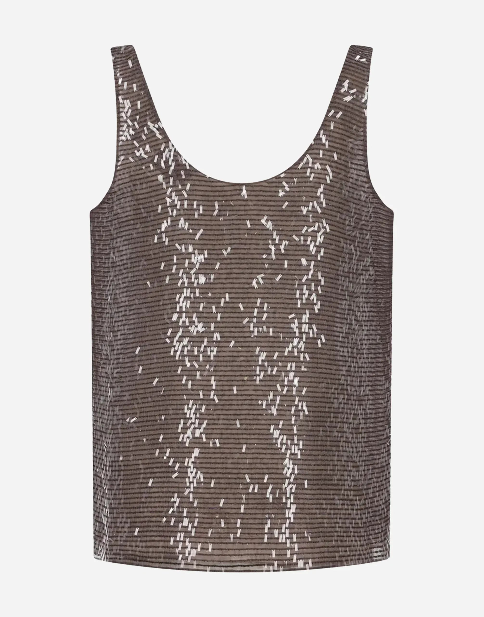 Brunello Cucinelli Sequin-Embellished Top