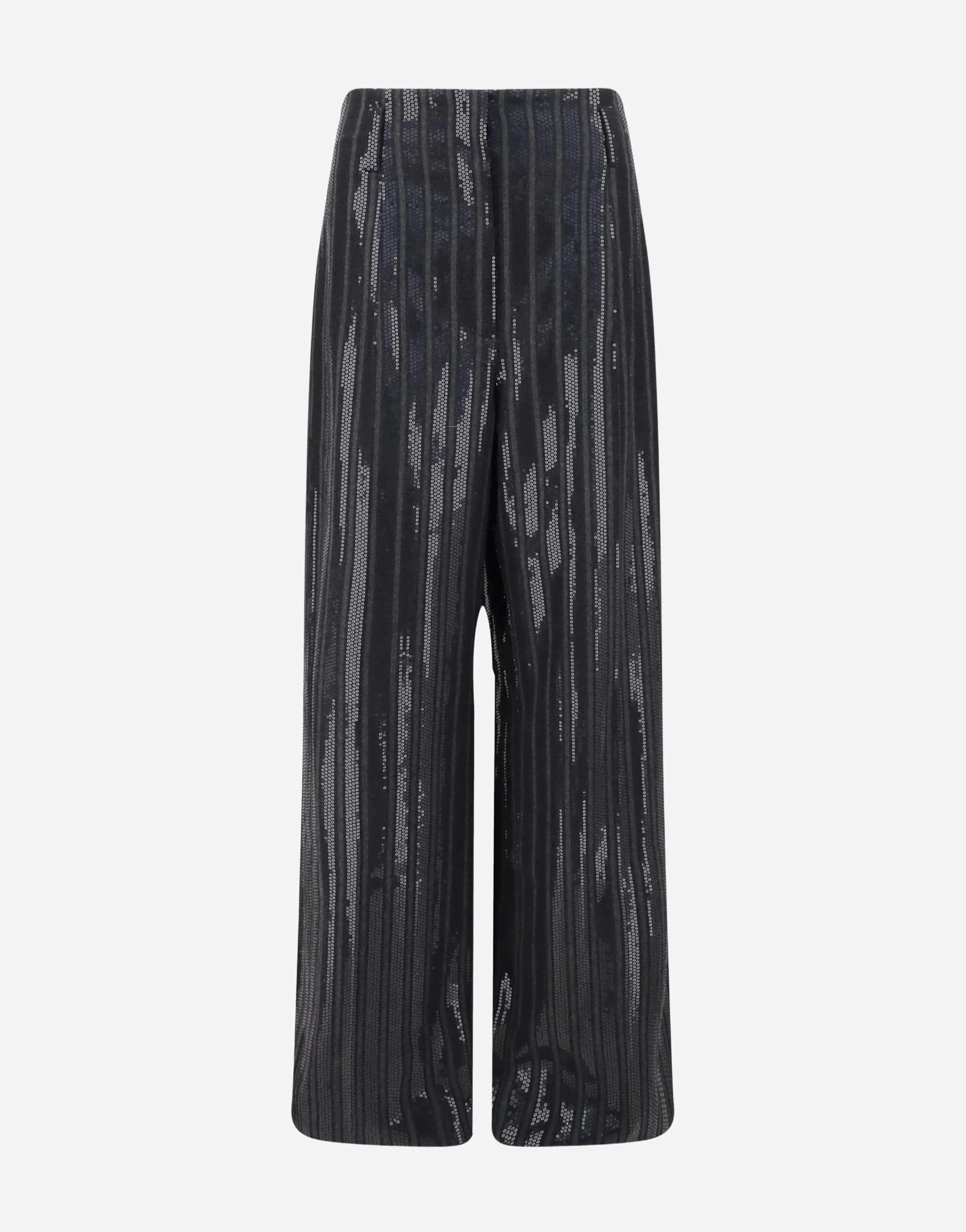 Brunello Cucinelli Sequined Pinstripe Trousers