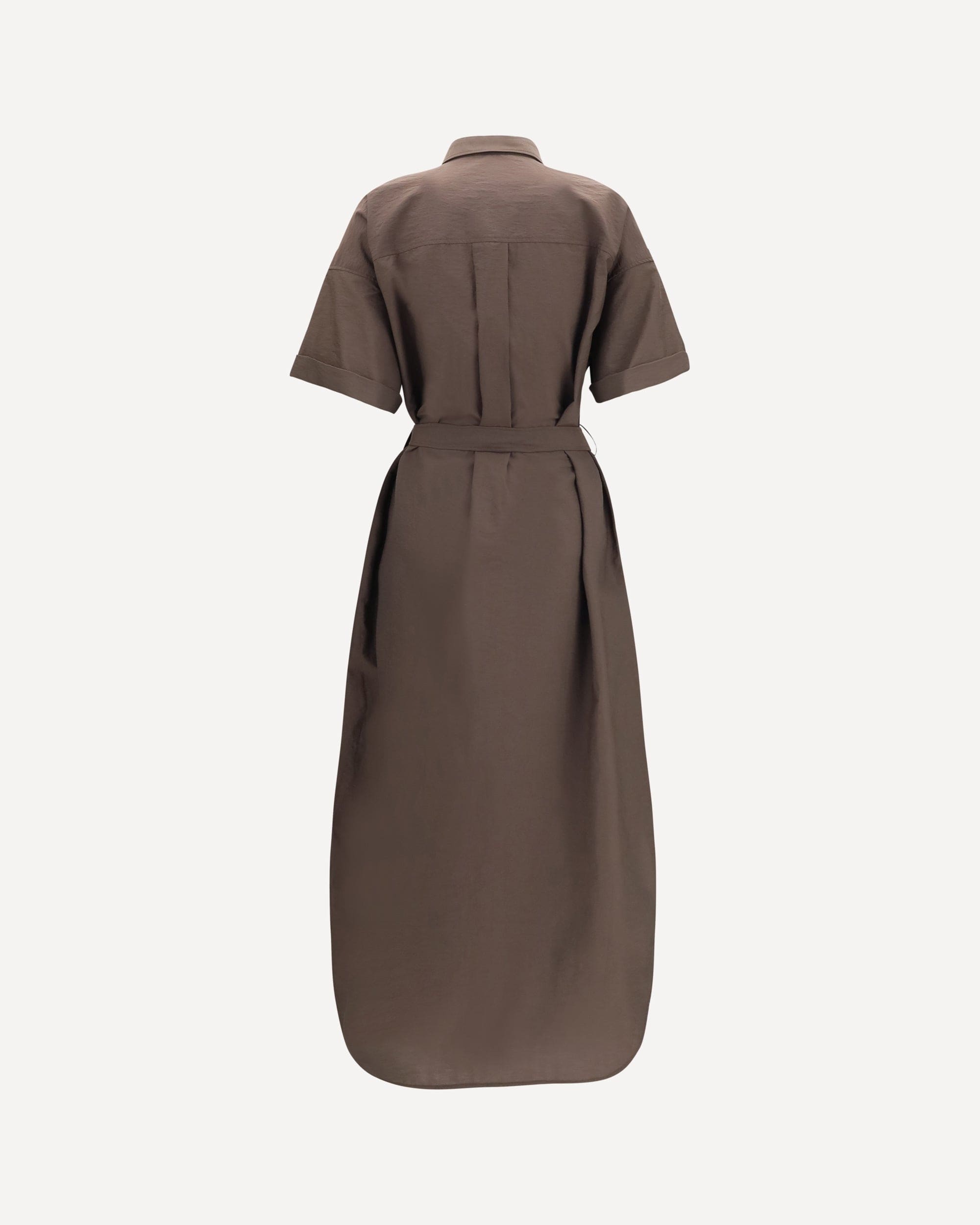 Brunello Cucinelli Pailletten-Hemdkleid mit Gürtel - alternate view