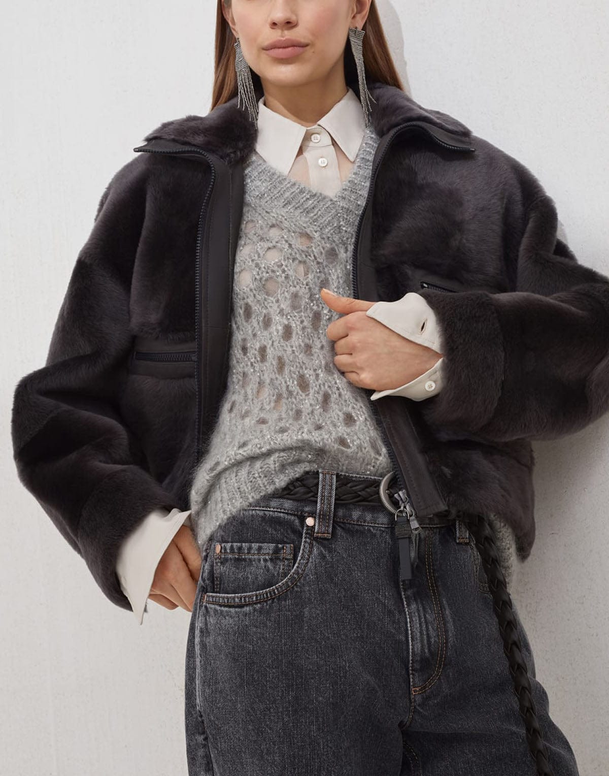 Brunello Cucinelli Shearling Jacket