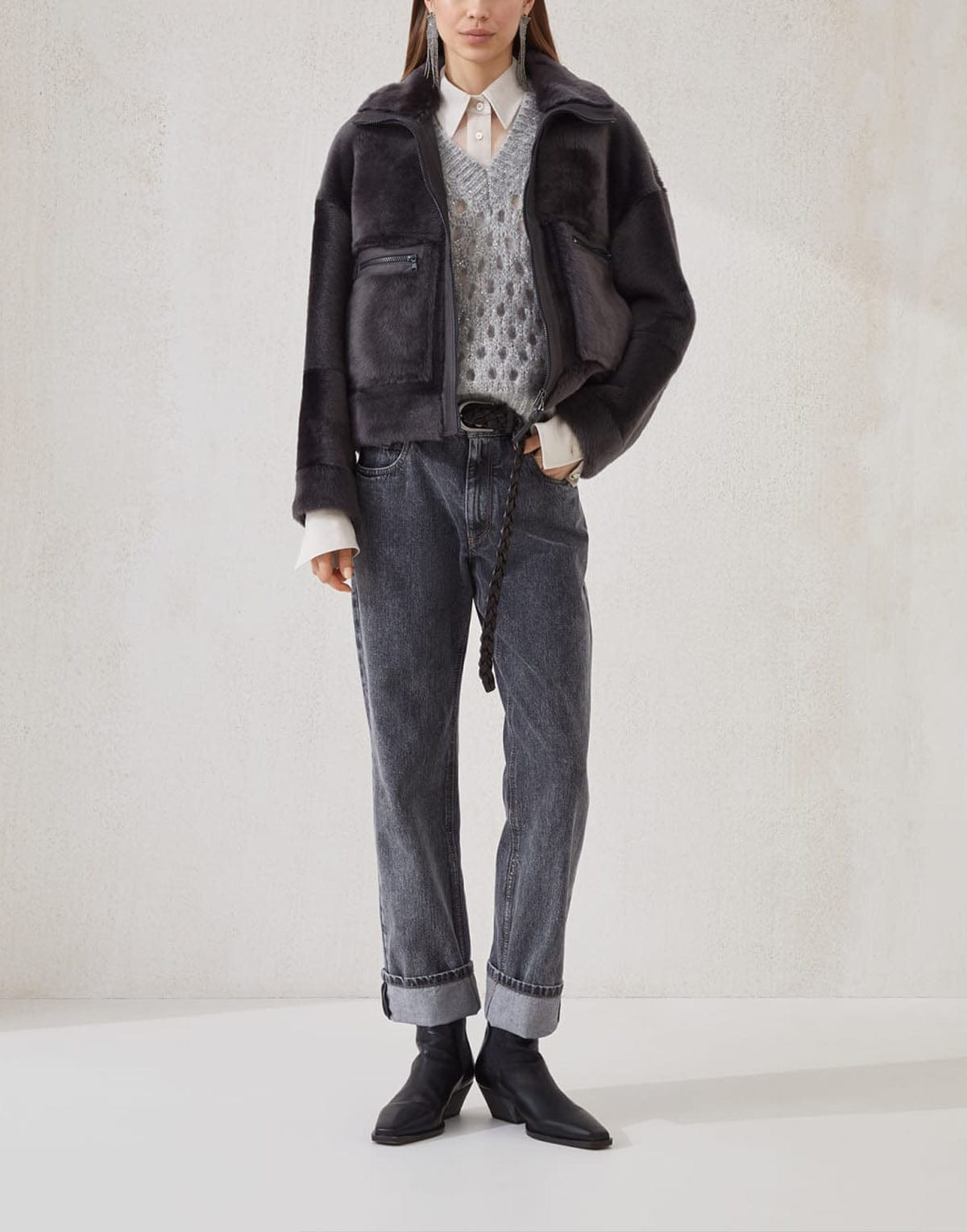 Brunello Cucinelli Shearling Jacket