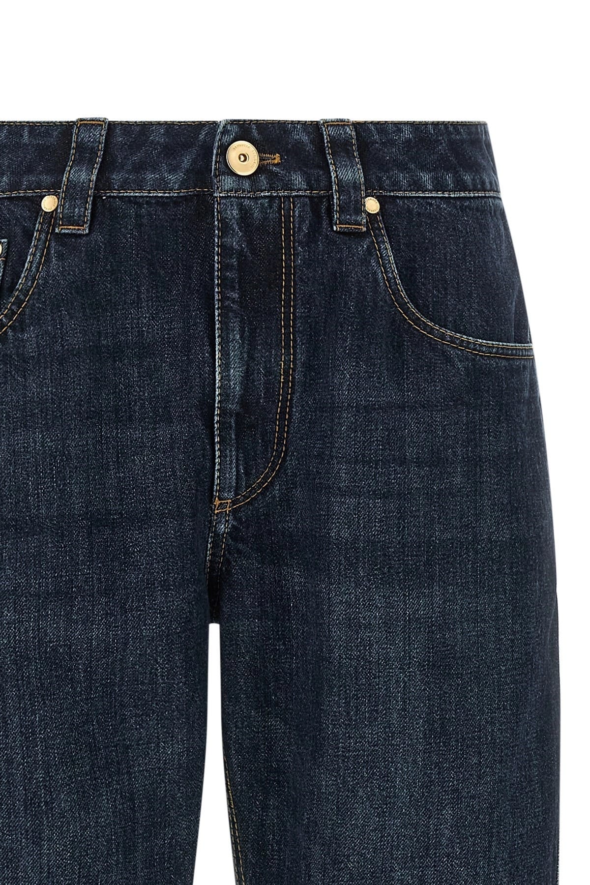 Brunello Cucinelli Brunello Cucinelli Shiny Bartack Jeans
