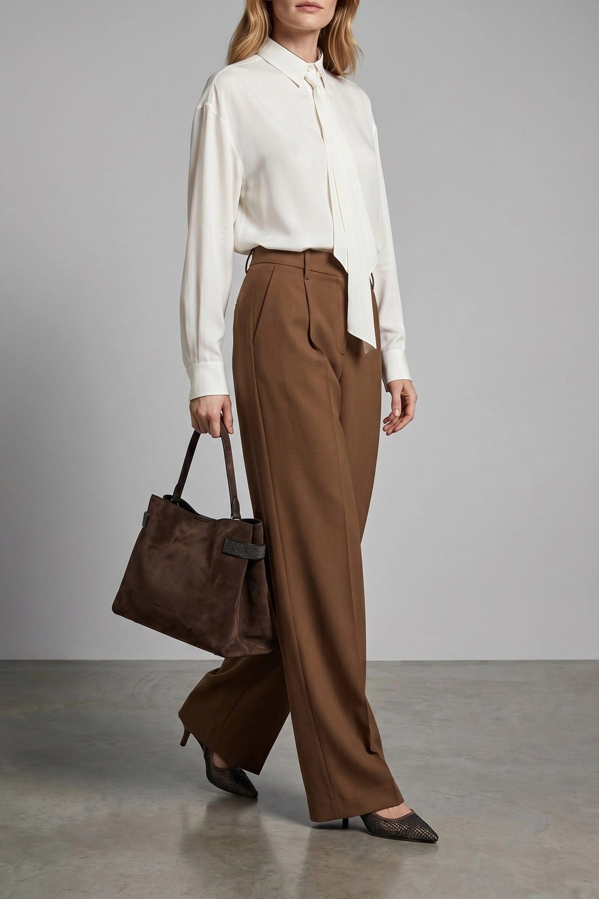Brunello Cucinelli Brunello Cucinelli Shiny Collar Silk Shirt