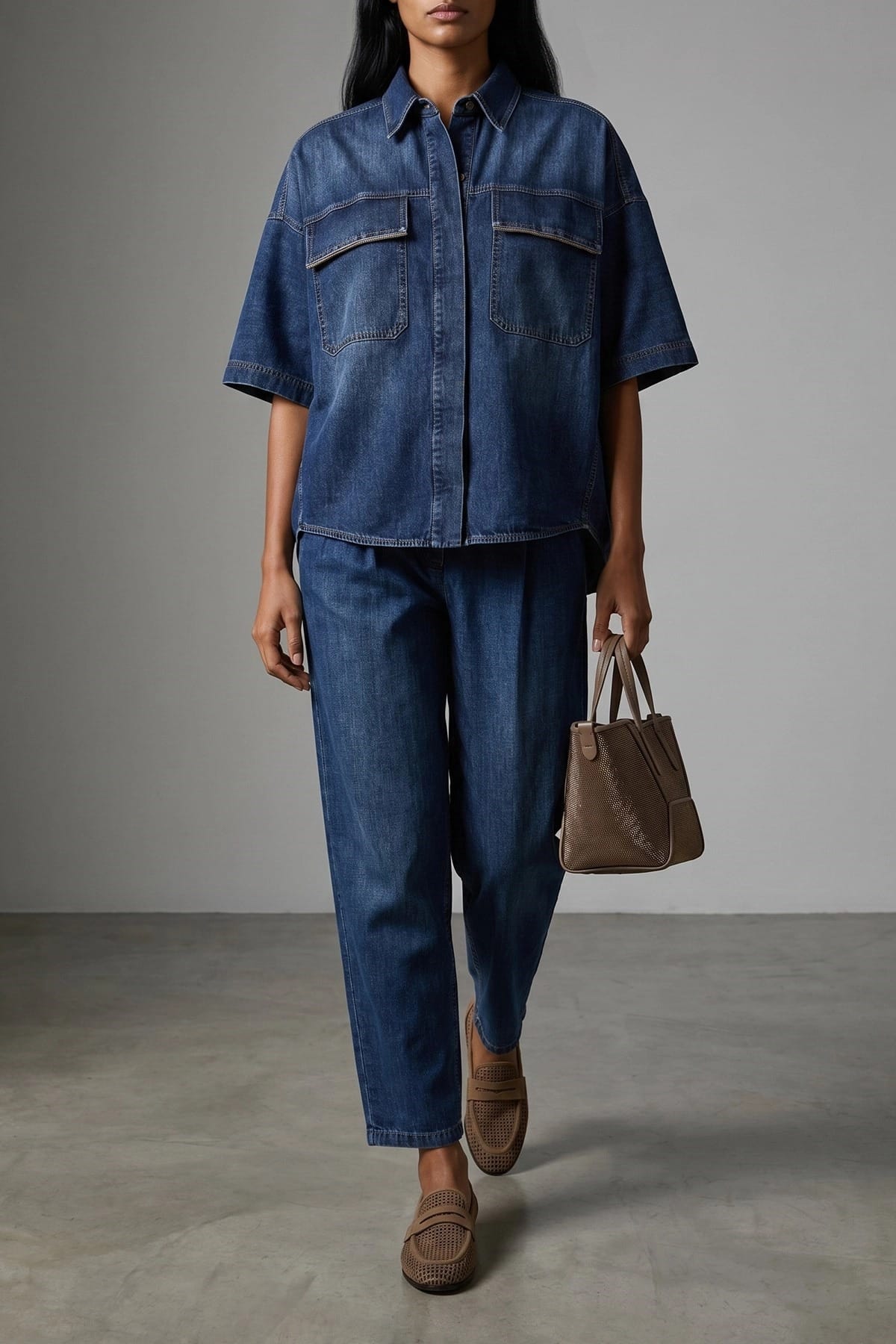 Brunello Cucinelli Shiny Pockets Shirt - alternate view