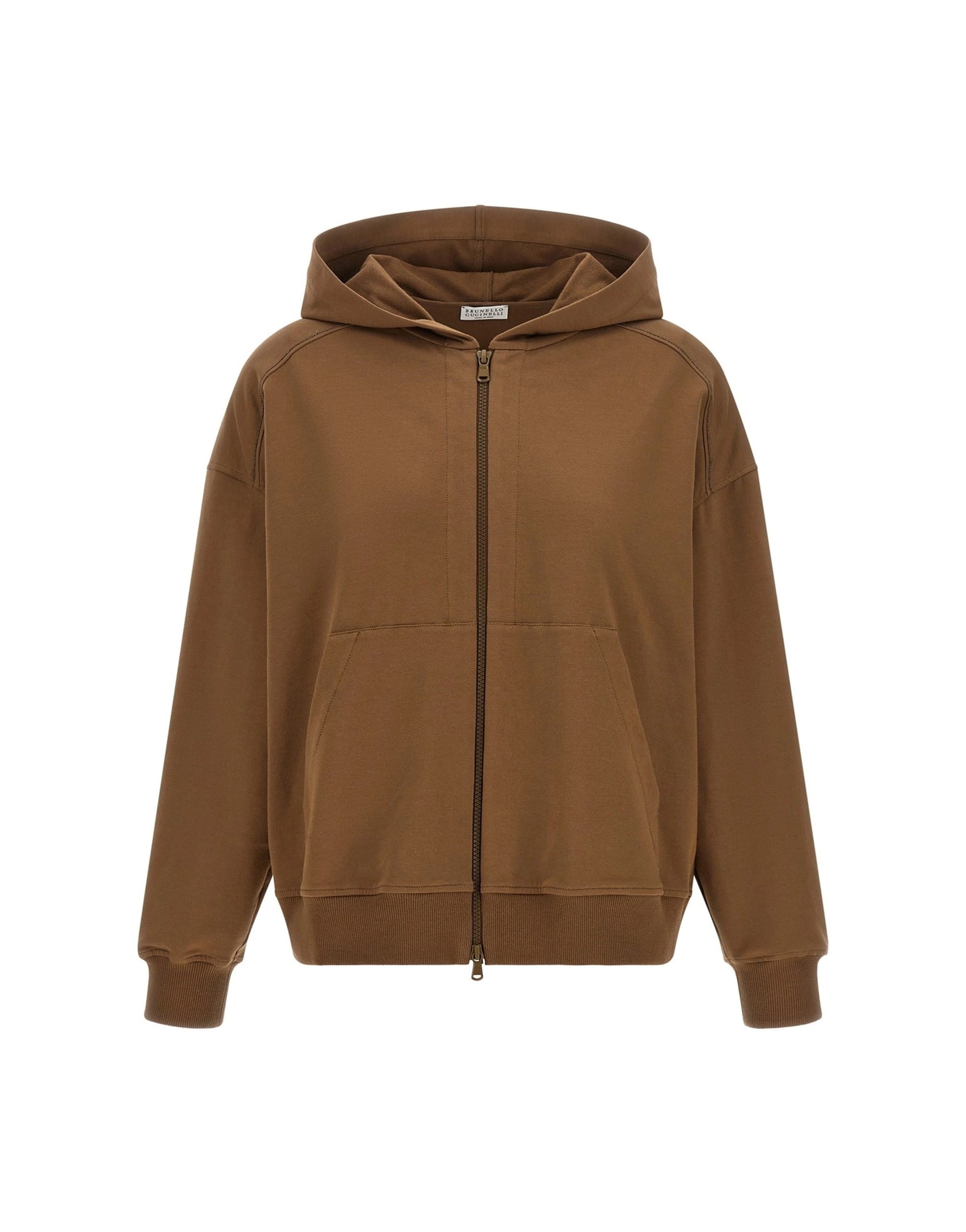 Brunello Cucinelli Brunello Cucinelli Shiny Trims Hoodie