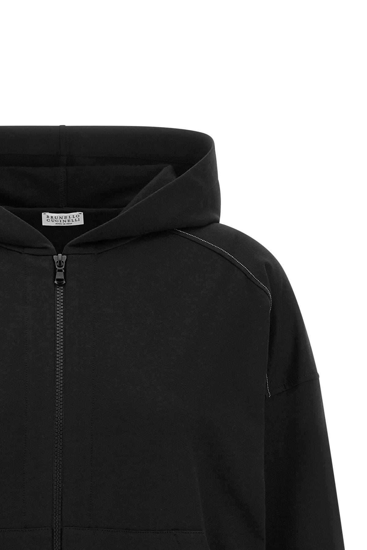 Brunello Cucinelli Brunello Cucinelli Shiny Trims Hoodie