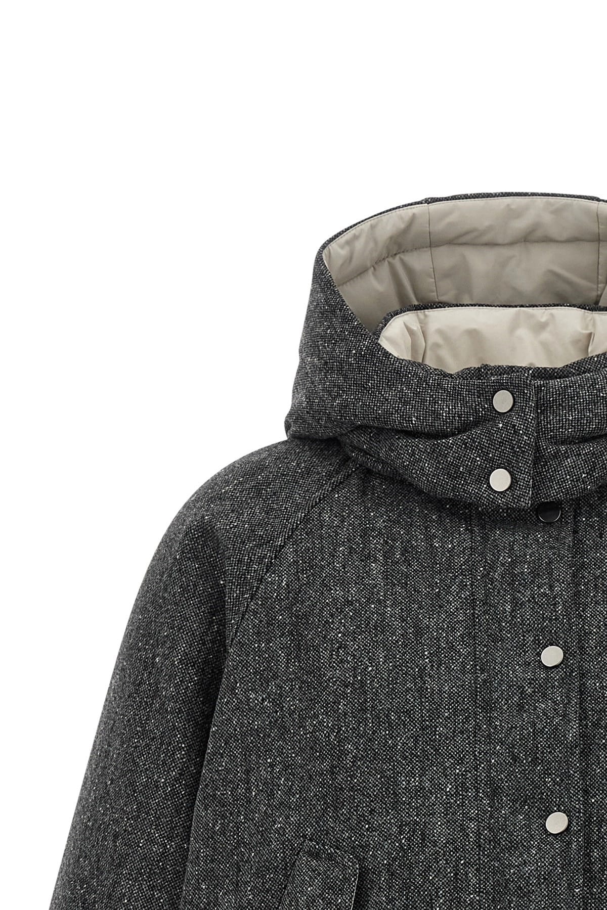Brunello Cucinelli Brunello Cucinelli Shiny Zipper Pull Down Jacket