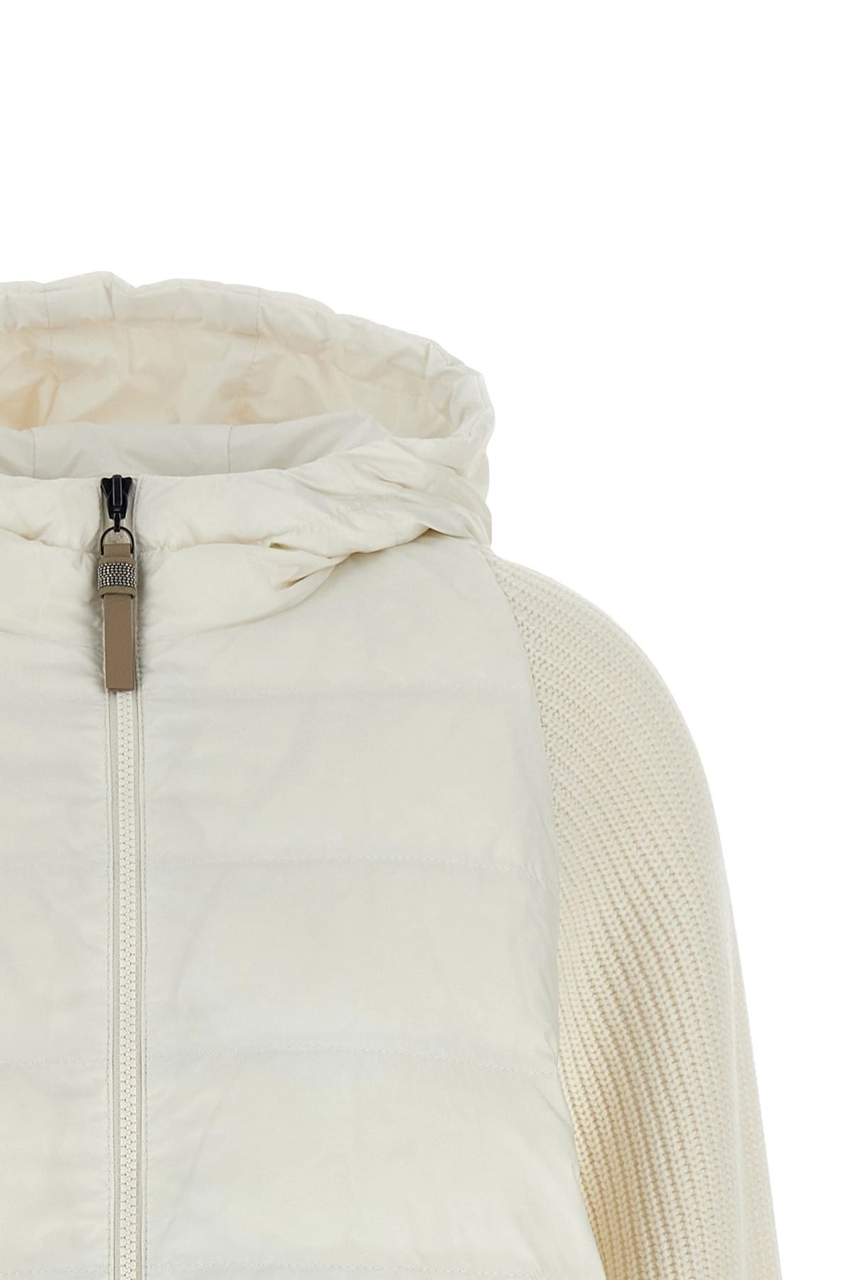 Brunello Cucinelli Brunello Cucinelli Shiny Zipper Pull Down Jacket