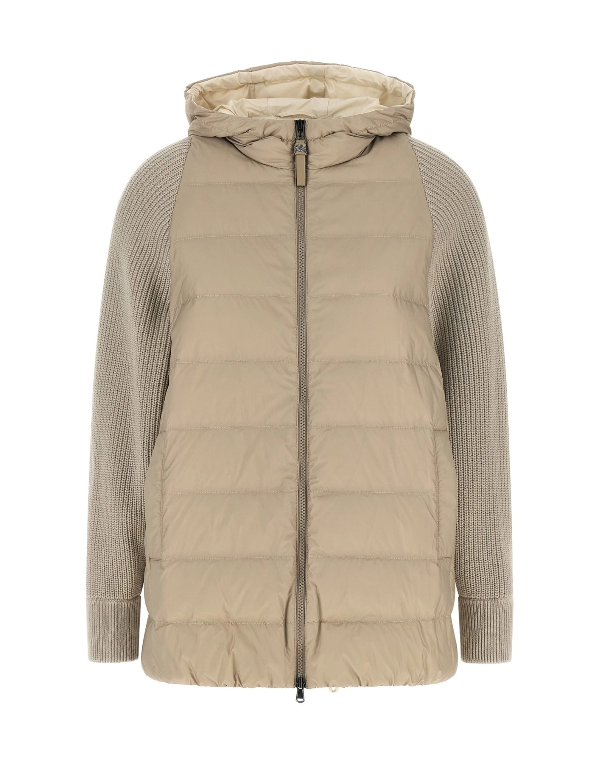 Brunello Cucinelli Brunello Cucinelli Shiny Zipper Pull Down Jacket