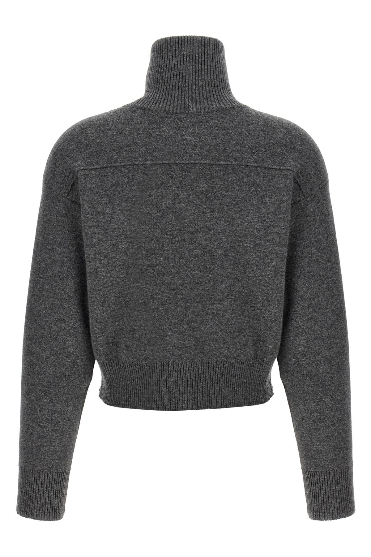 Brunello Cucinelli Glanzende ritstrekker wollen cardigan - alternate view