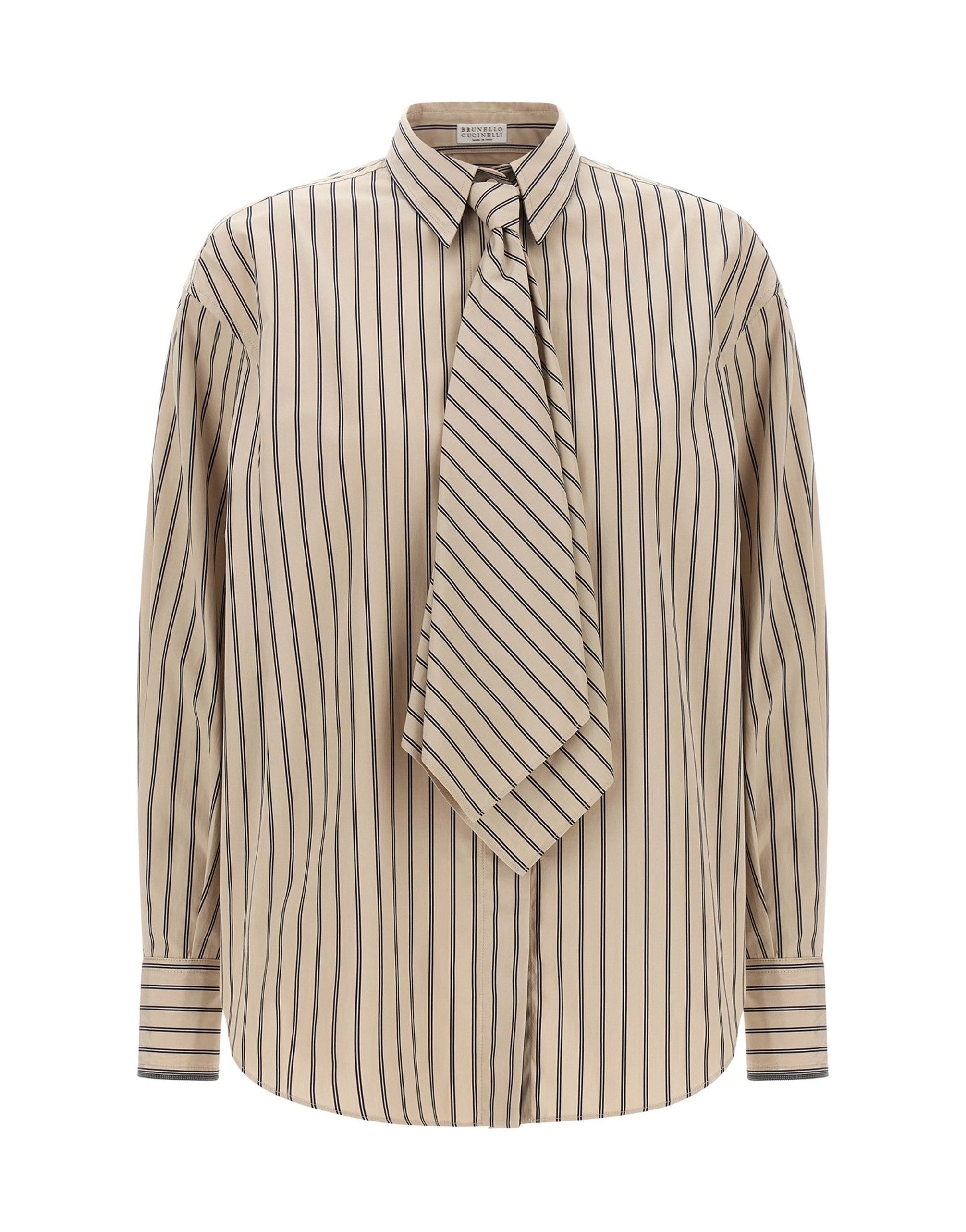 Brunello Cucinelli Shirt With Tie Detail