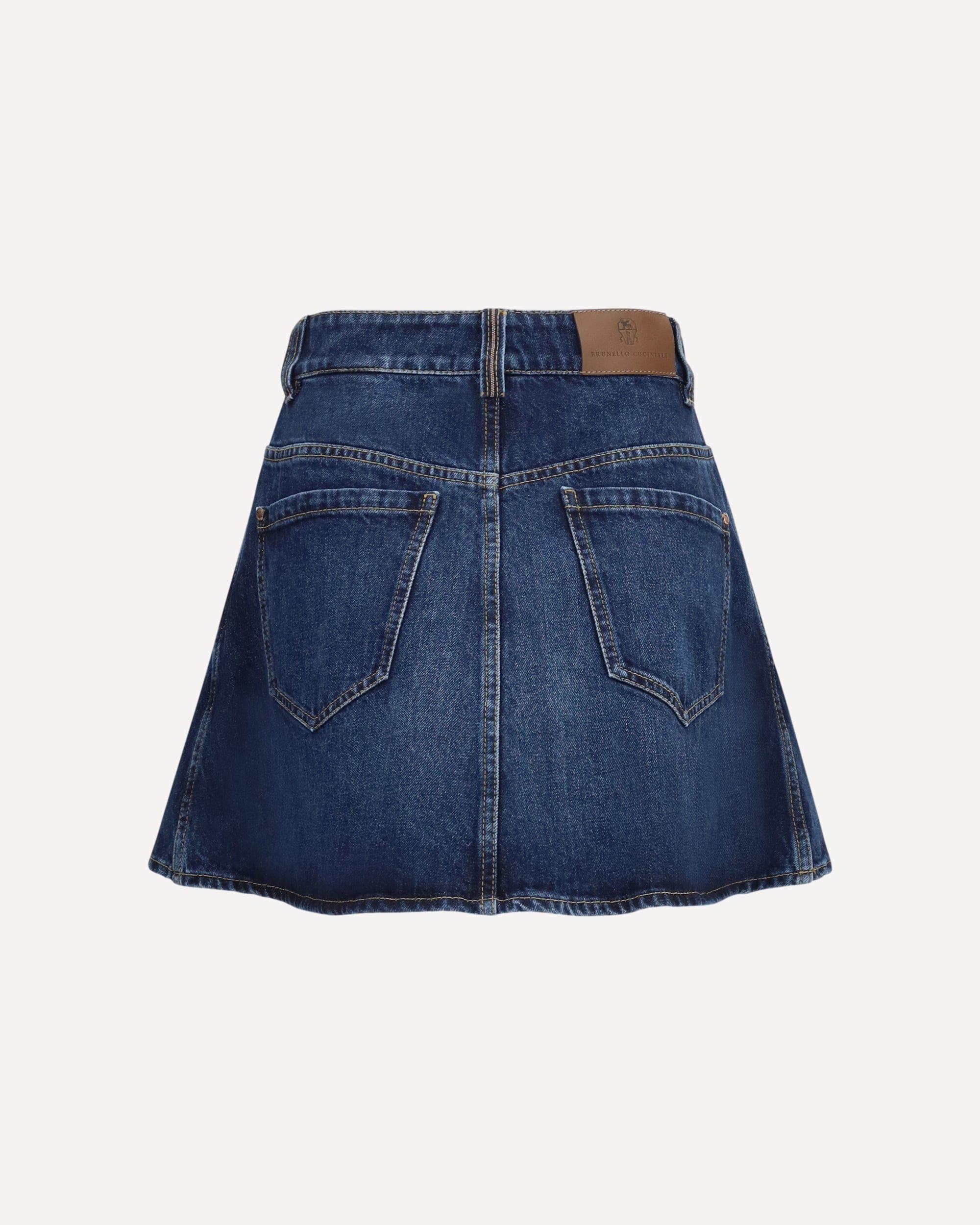 Brunello Cucinelli Short Denim Skirt