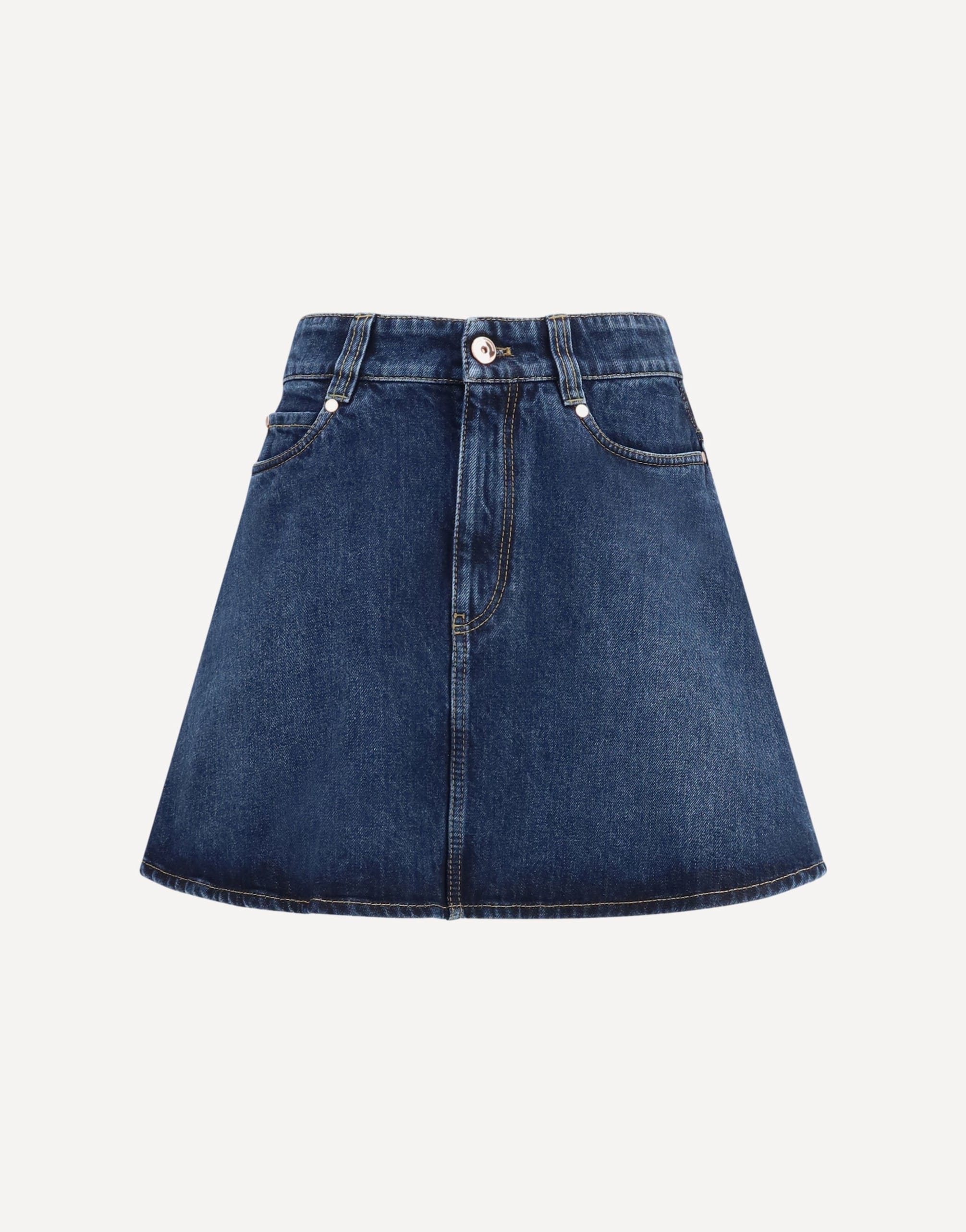 Brunello Cucinelli Short Denim Skirt