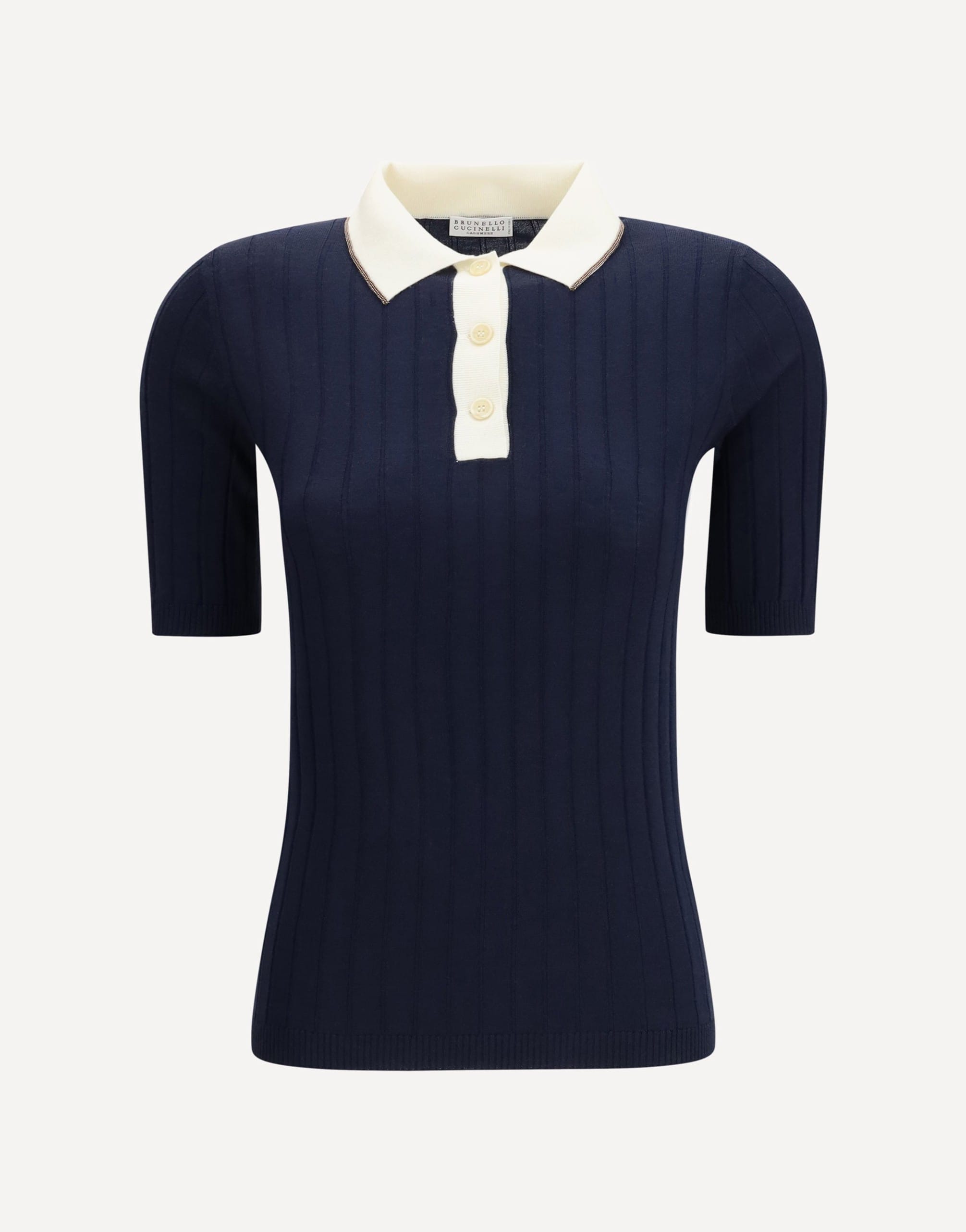 Brunello Cucinelli Brunello Cucinelli Short Sleeve Polo In Virgin Wool Cashmere