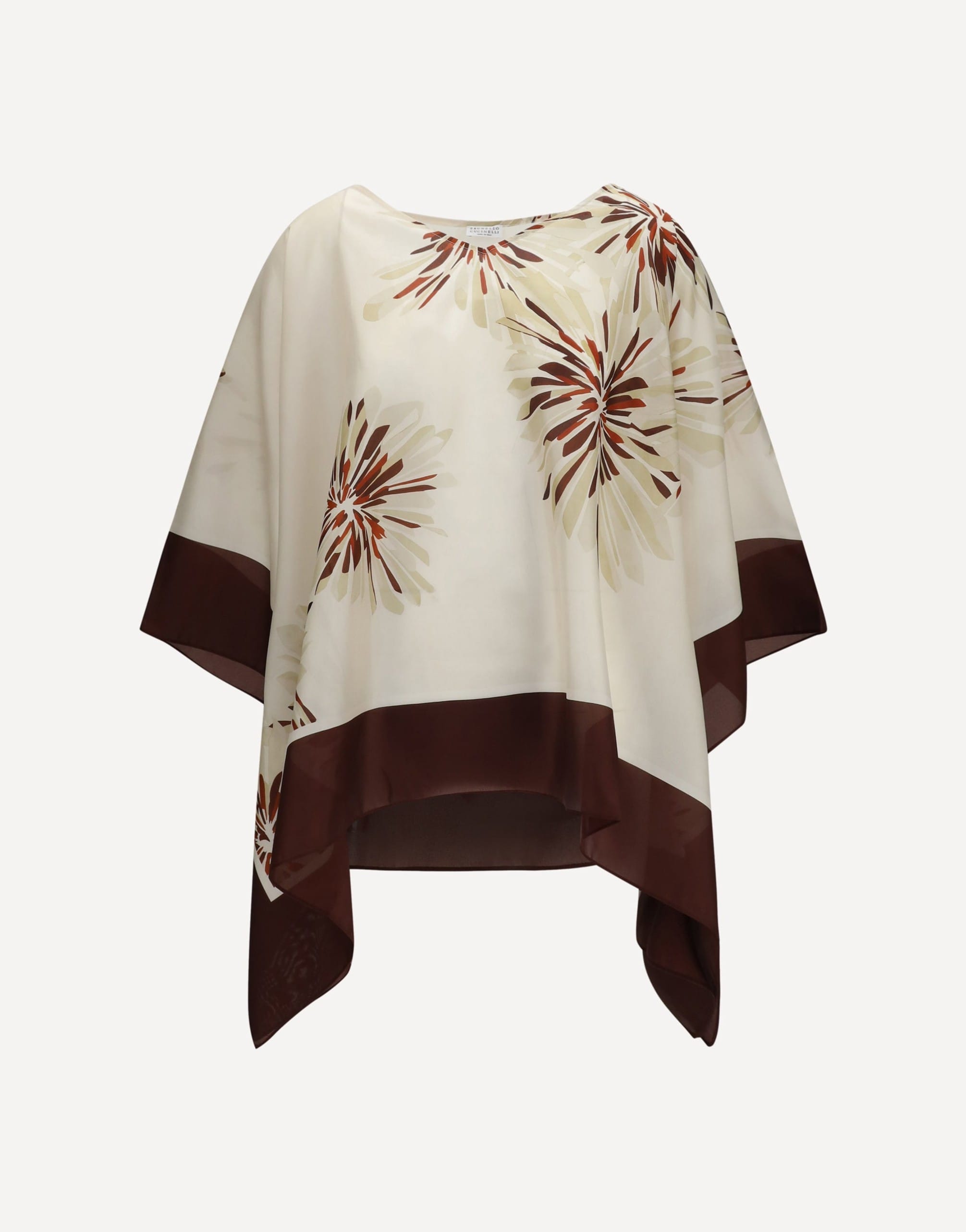 Brunello Cucinelli Brunello Cucinelli Silk Blouse V-Neck Long Sleeve