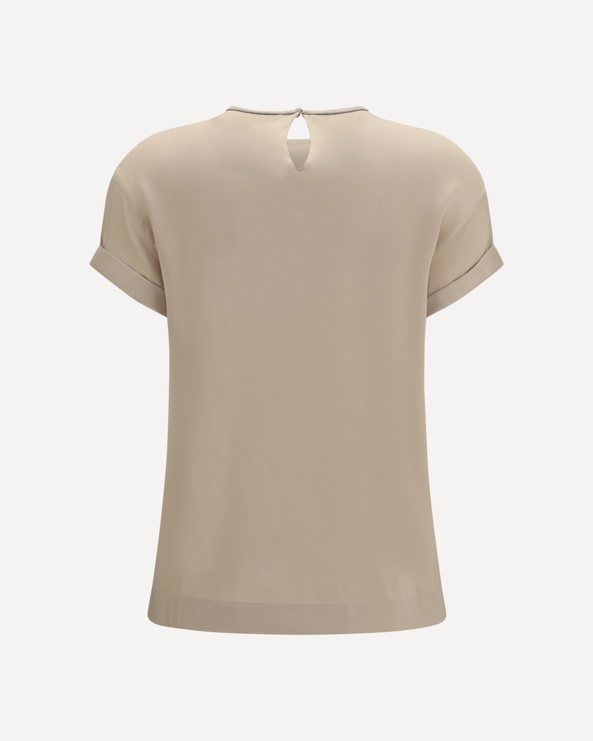 Brunello Cucinelli Brunello Cucinelli Silk Blouse With Monili Chain