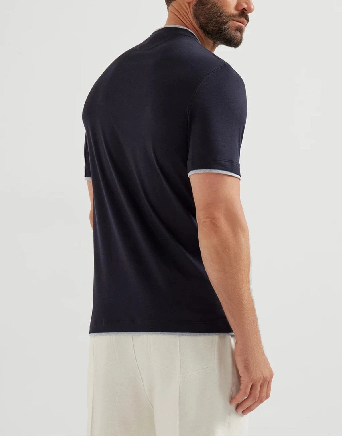 Brunello Cucinelli Silk-Cotton Blend T-Shirt