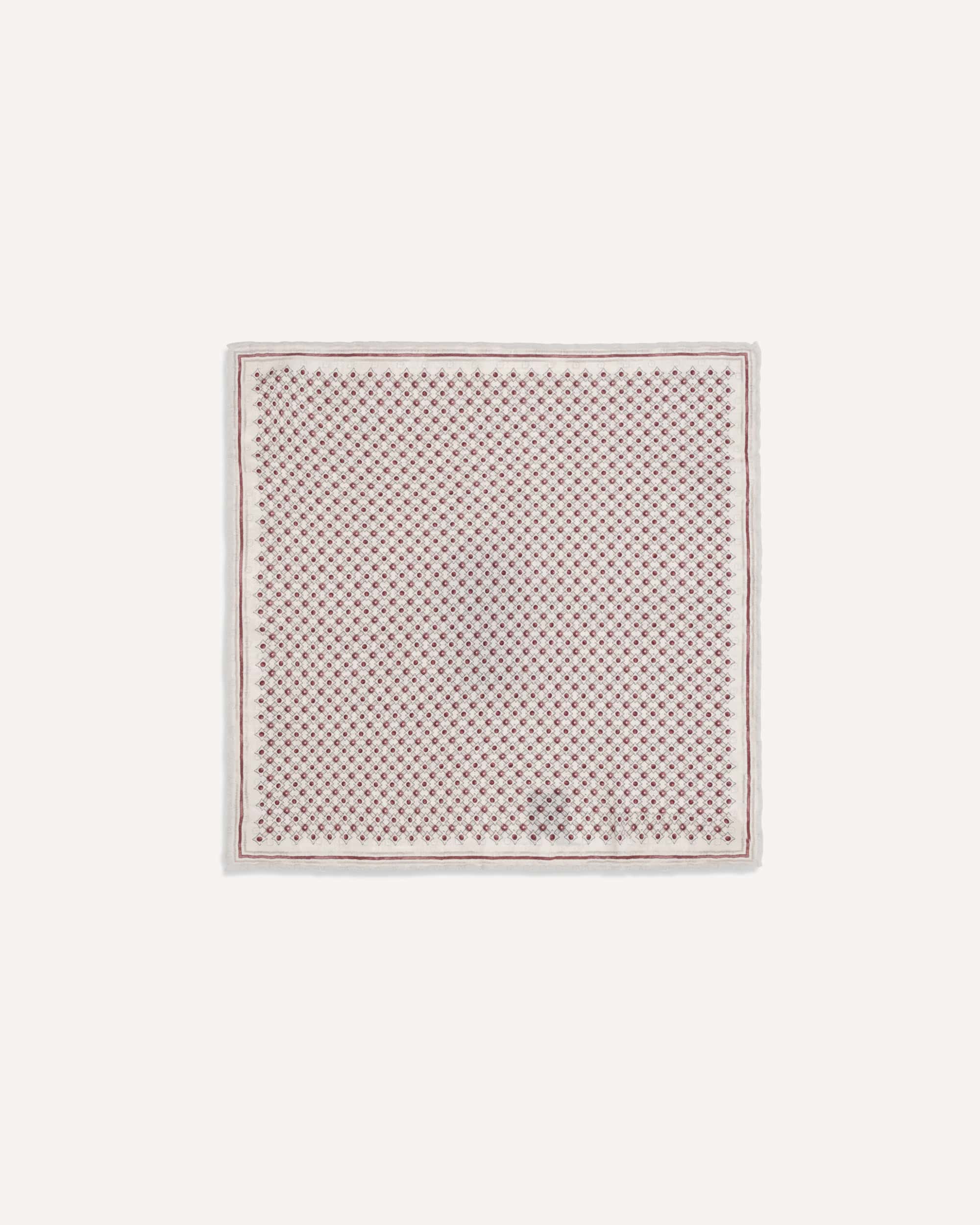 Silk Pochette With Geometric Pattern - alternate view