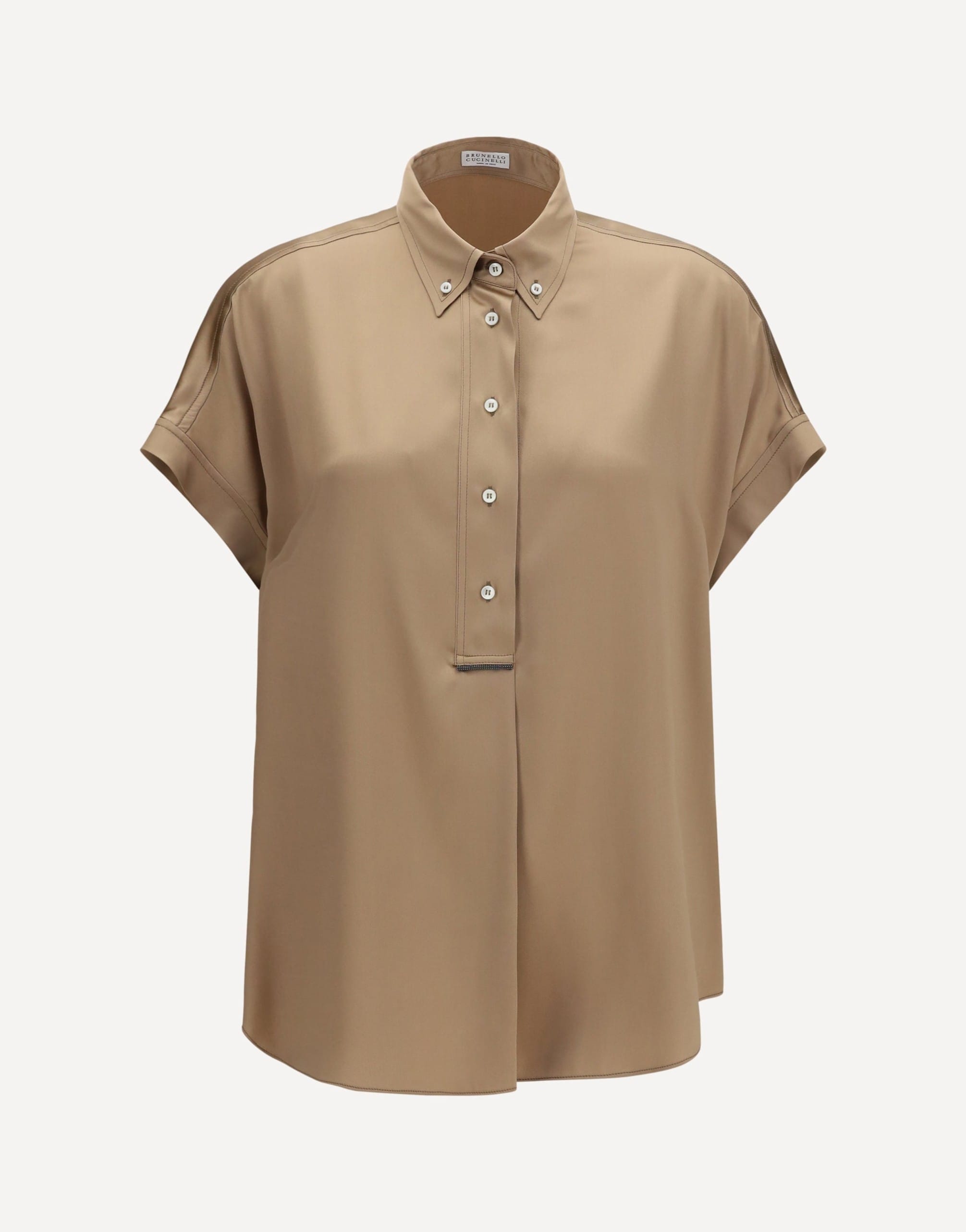 Brunello Cucinelli Brunello Cucinelli Silk Short-Sleeved Shirt