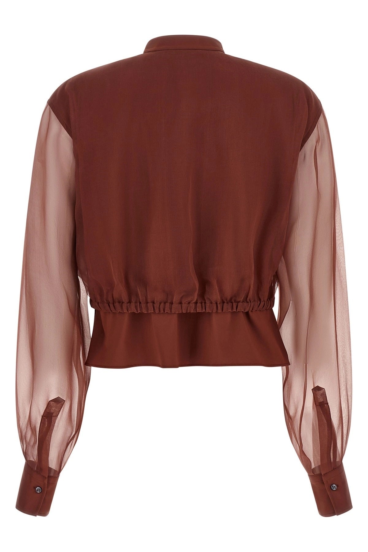 Brunello Cucinelli Блуза Brunello Cucinelli с шелковыми рукавами - alternate view