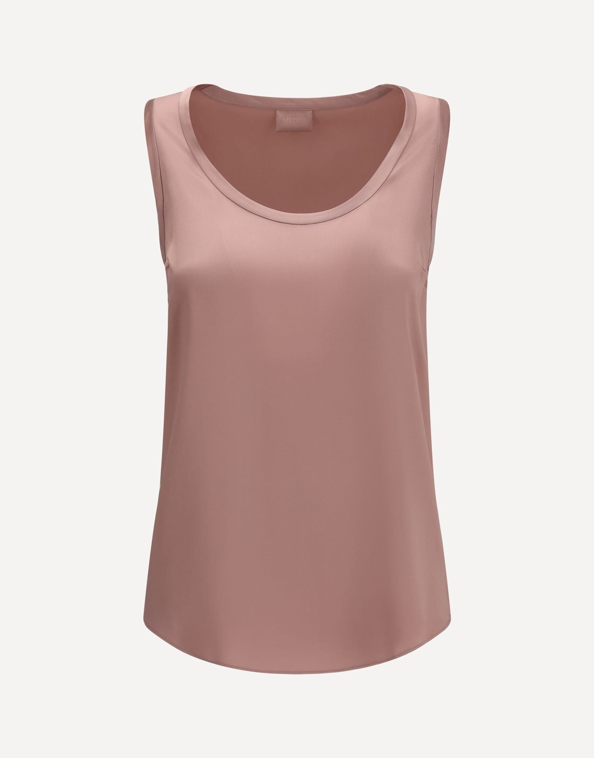 Brunello Cucinelli Silk Top With Plunging Neckline