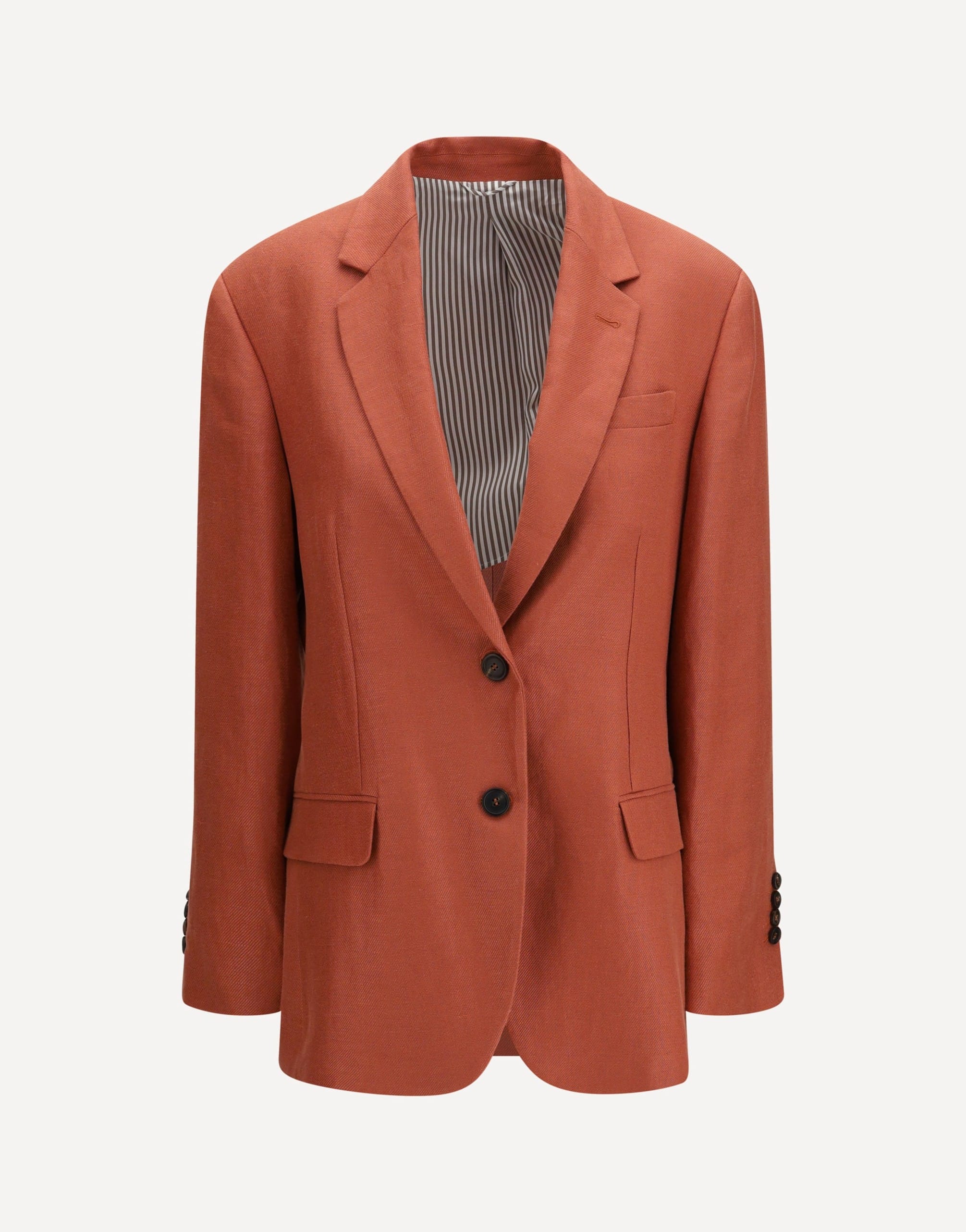 Brunello Cucinelli Single-Breasted Linen Blazer