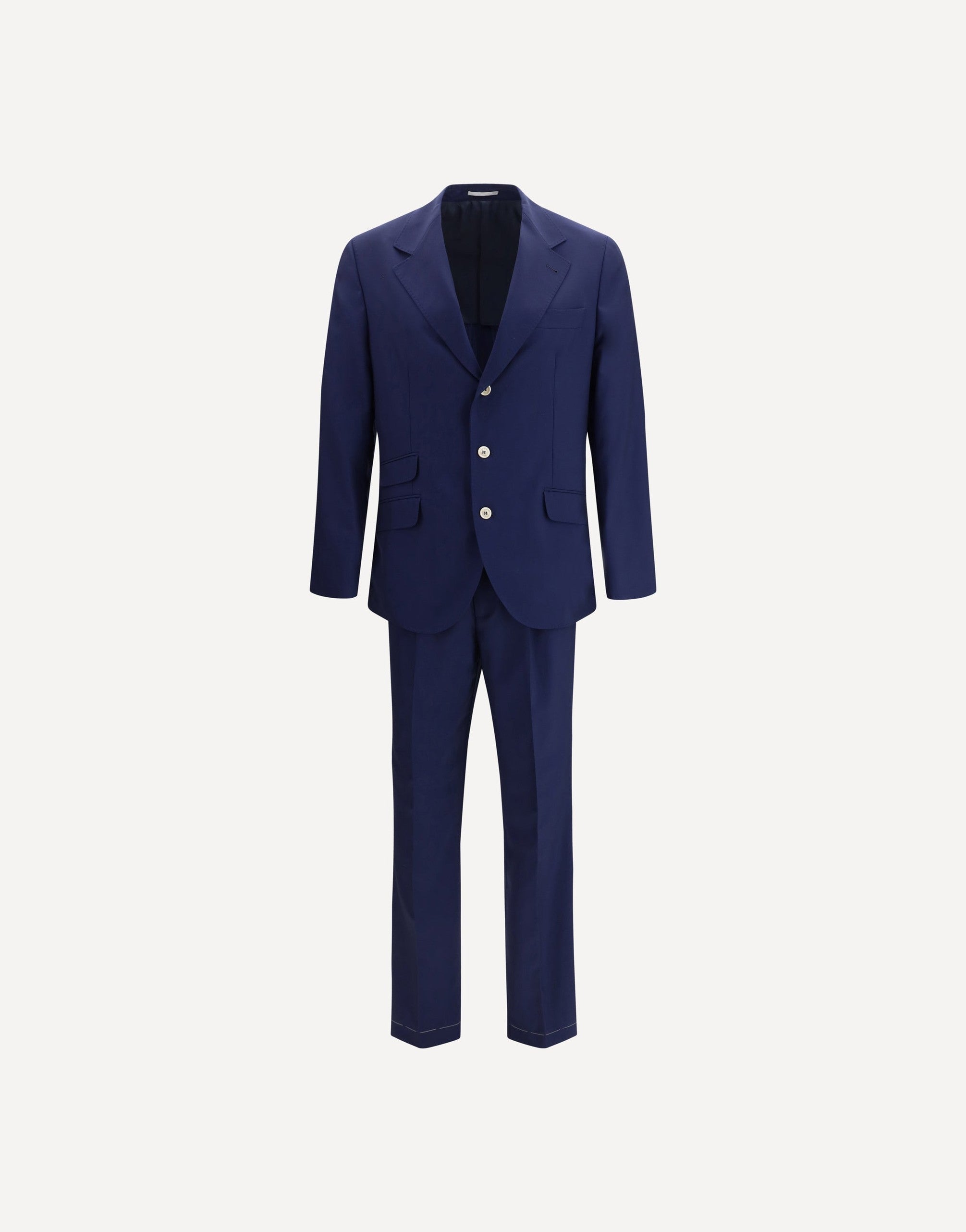 Brunello Cucinelli costume à simple boutonnage avec revers en pointe