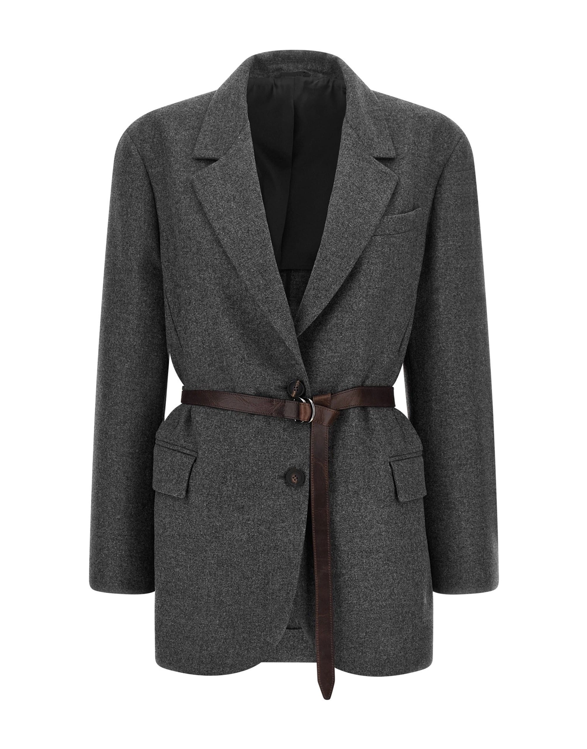 Brunello Cucinelli Brunello Cucinelli Single-Breasted Virgin Wool Blazer
