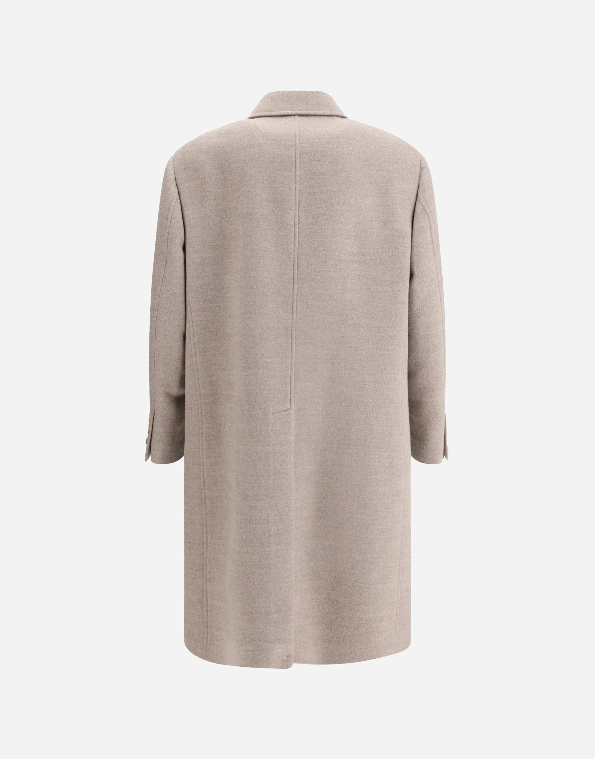 Brunello Cucinelli Single-Breasted Wool Coat