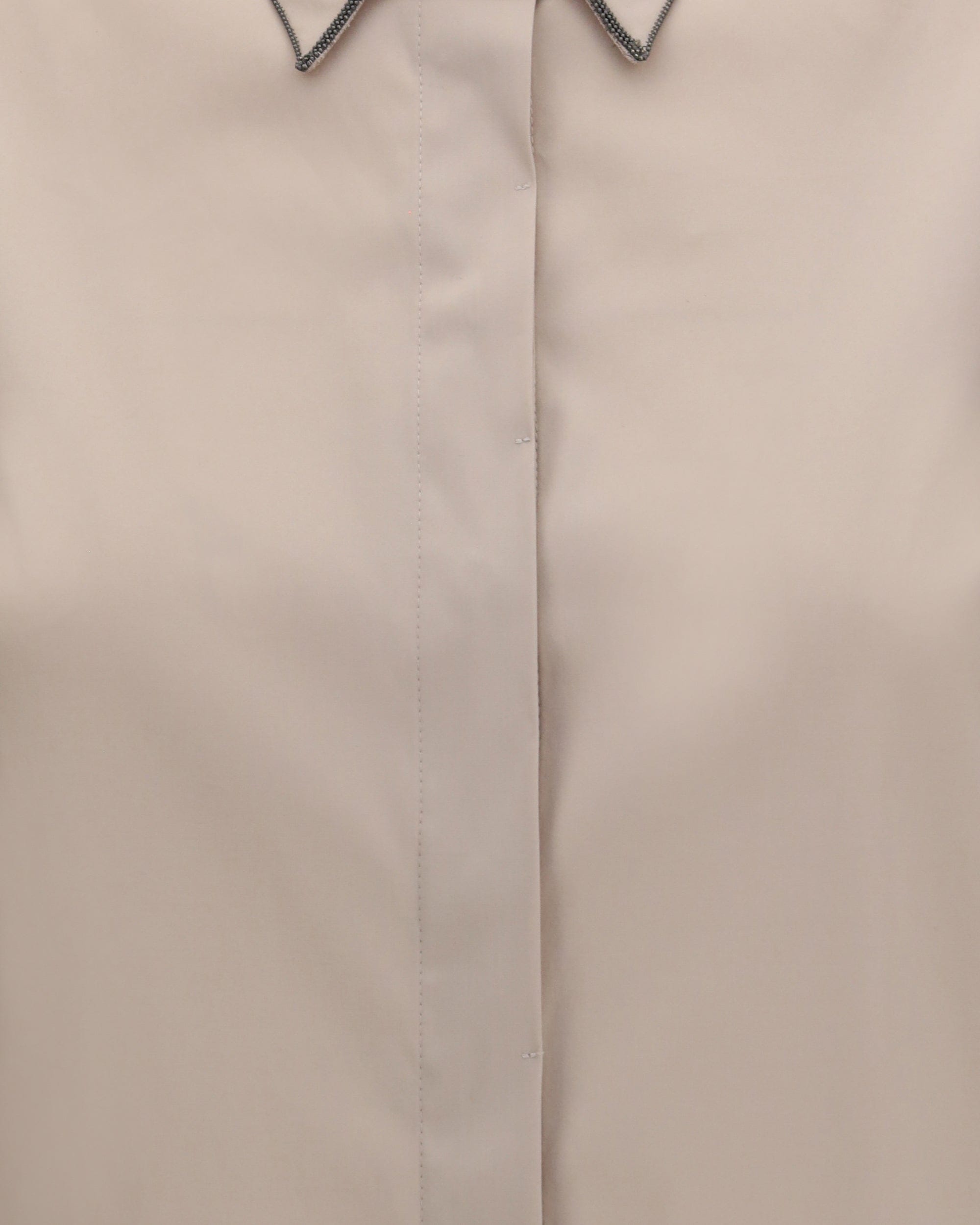 Brunello Cucinelli Brunello Cucinelli Sleeveless Shirt With Monile Collar