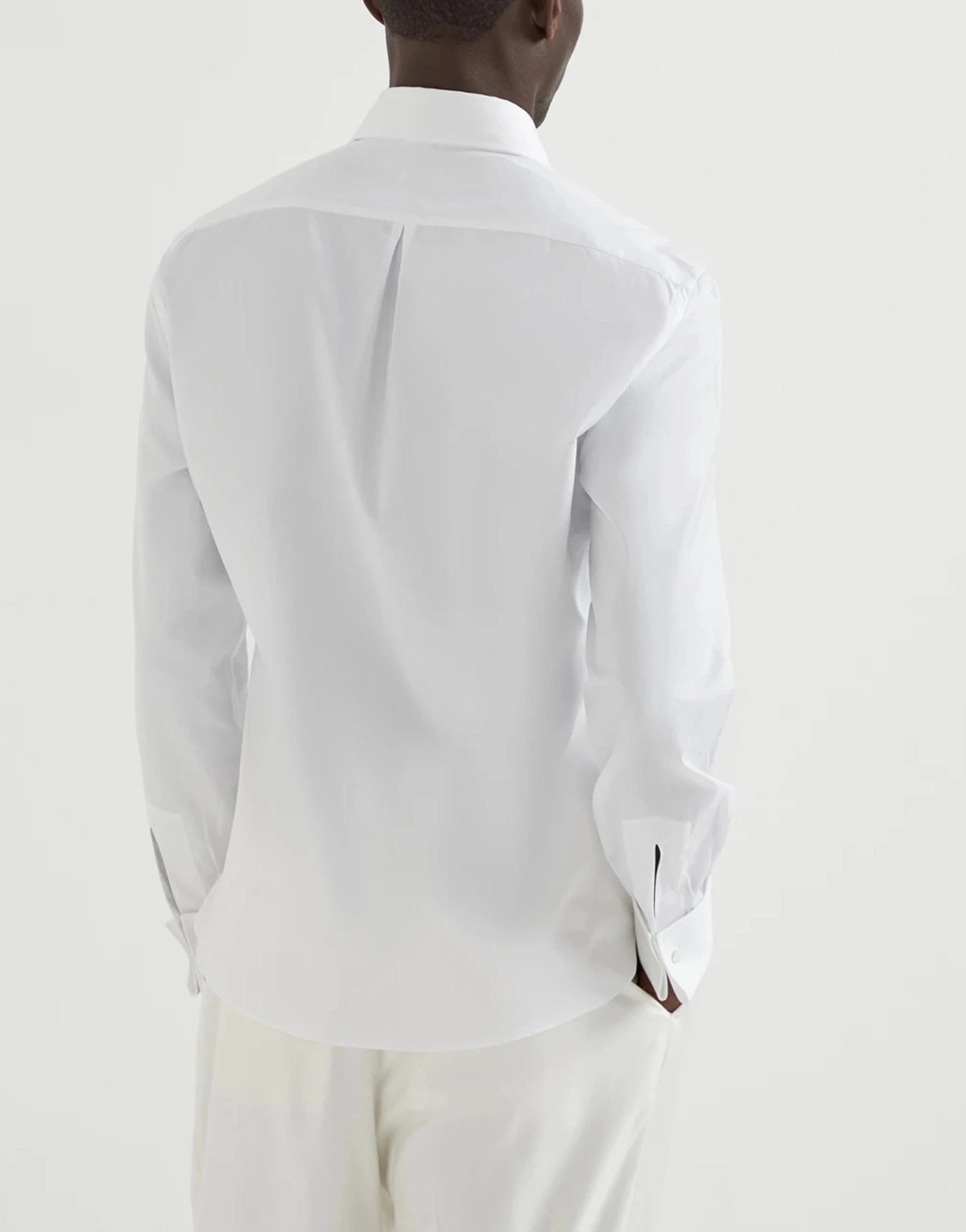 Brunello Cucinelli Slim Fit Tuxedo Shirt
