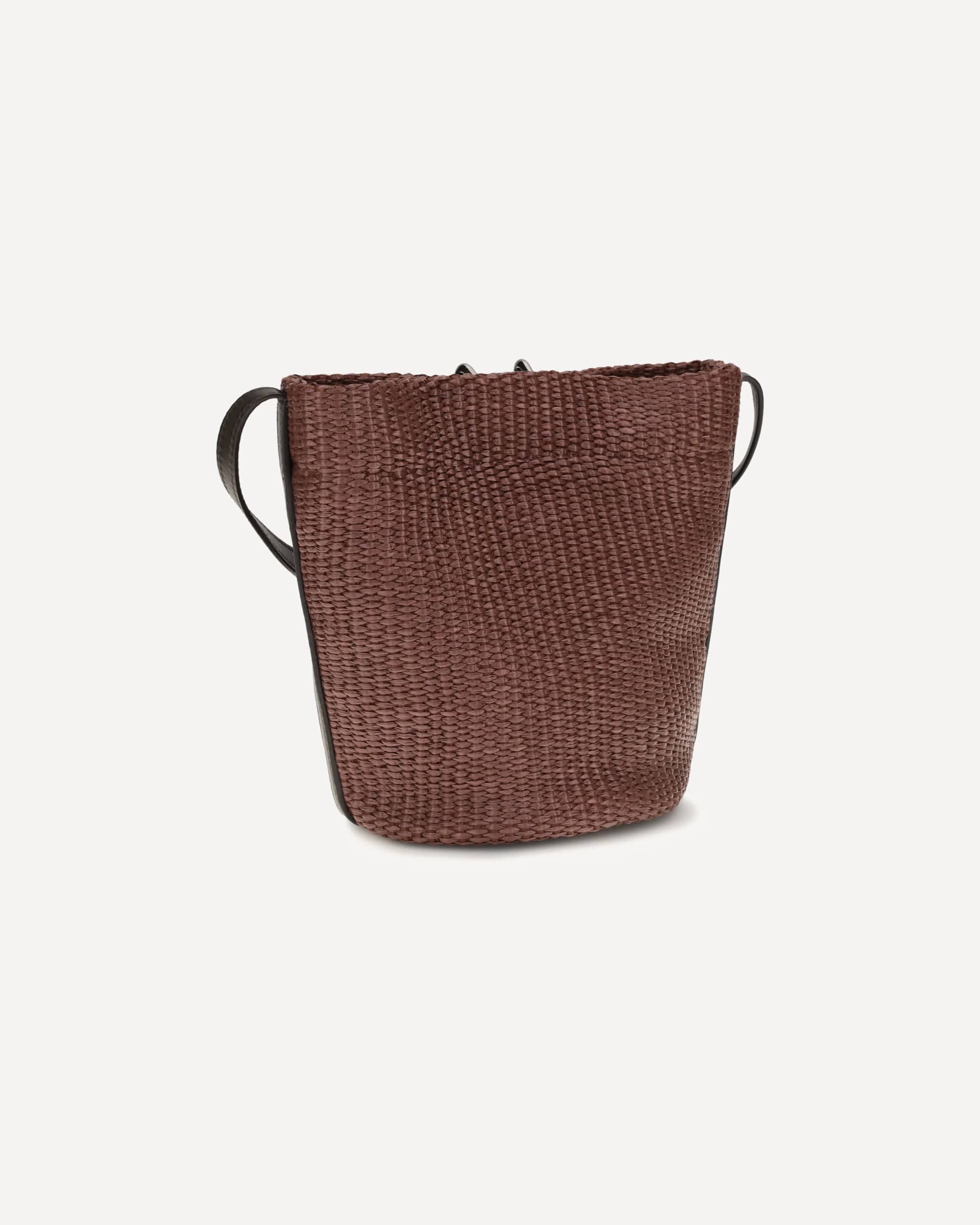 Brunello Cucinelli Brunello Cucinelli Small Sartorial Bucket Bag In Raffia