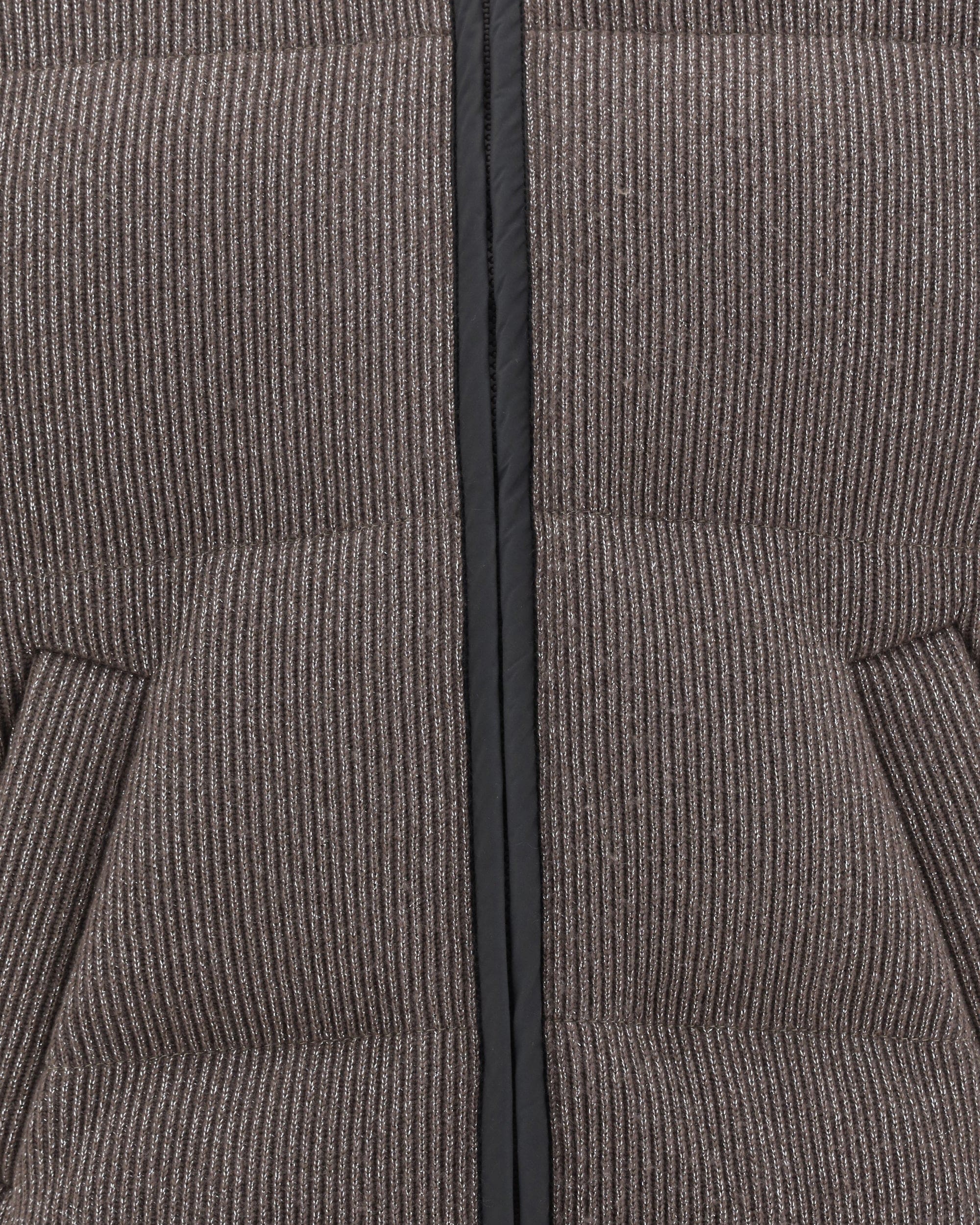 Brunello Cucinelli Sparkling Cashmere-Blend Rib Knit Down Jacket