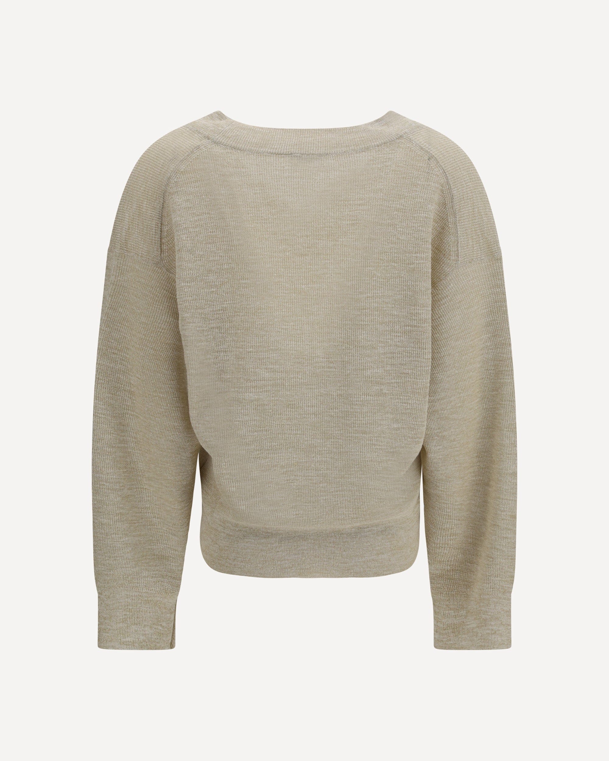 Trui met V-hals van sprankelend ribbreisel - alternate view