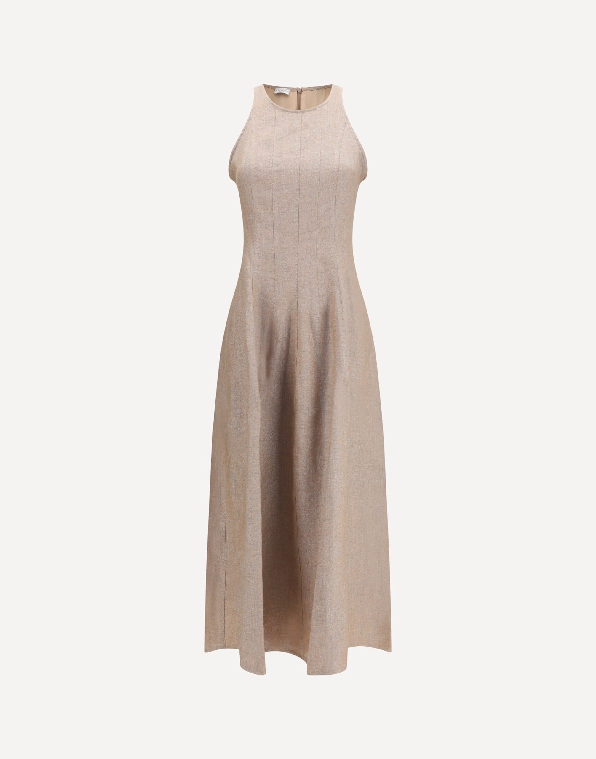 Brunello Cucinelli Sparkling Linen Twill Dress