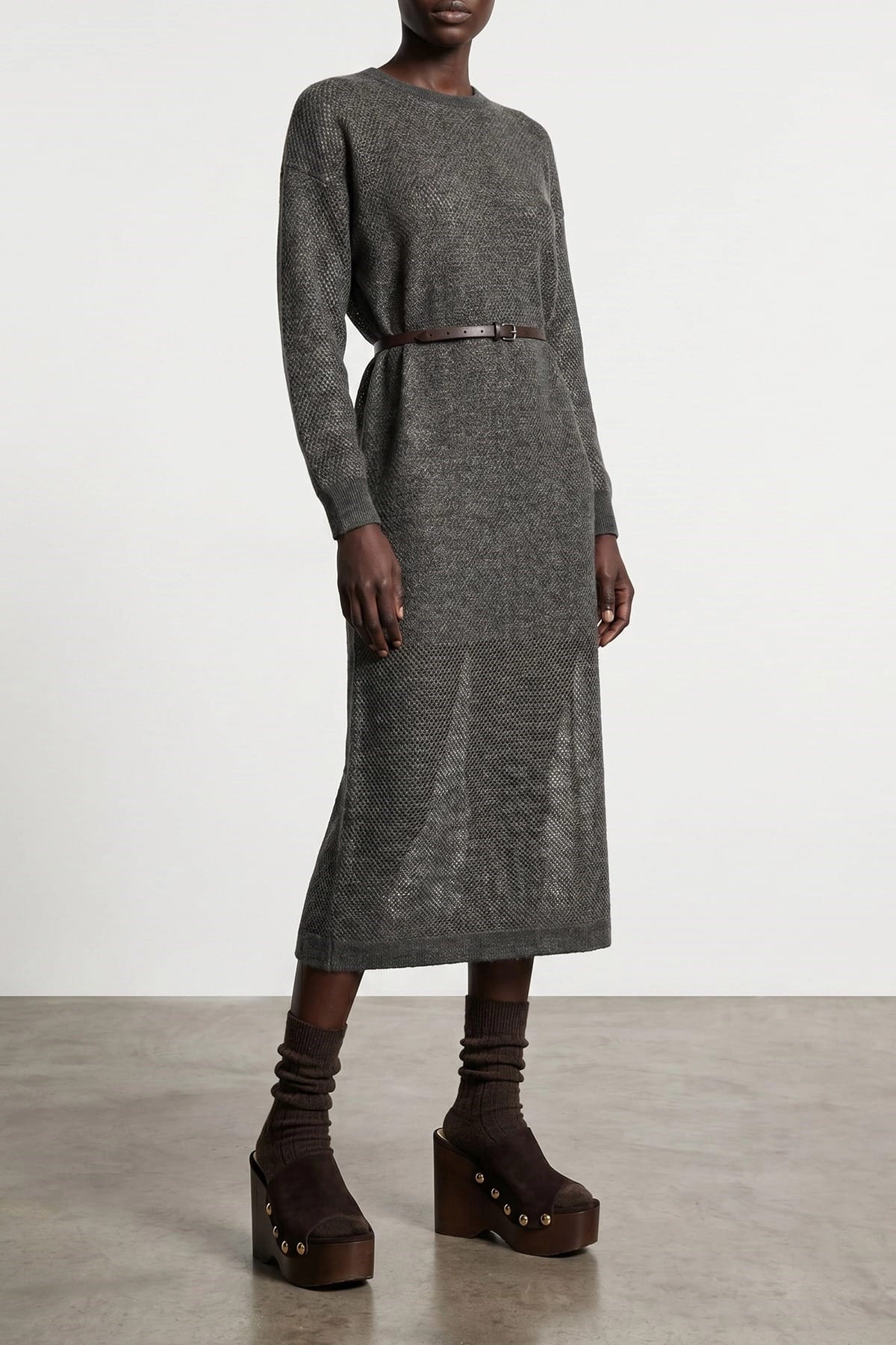Brunello Cucinelli فستان ميدي لامع - alternate view