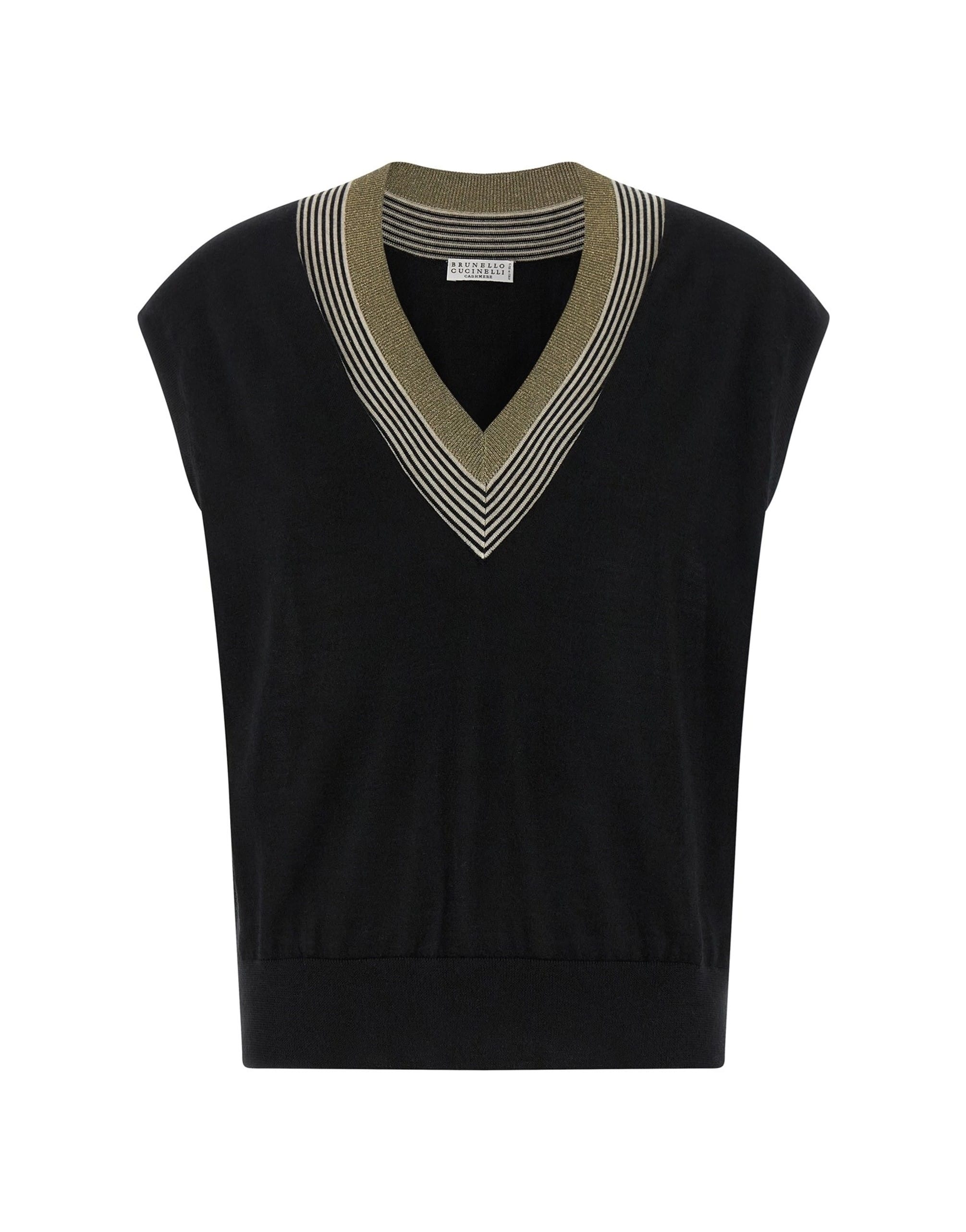 Brunello Cucinelli Brunello Cucinelli Sparkling Neckline Vest