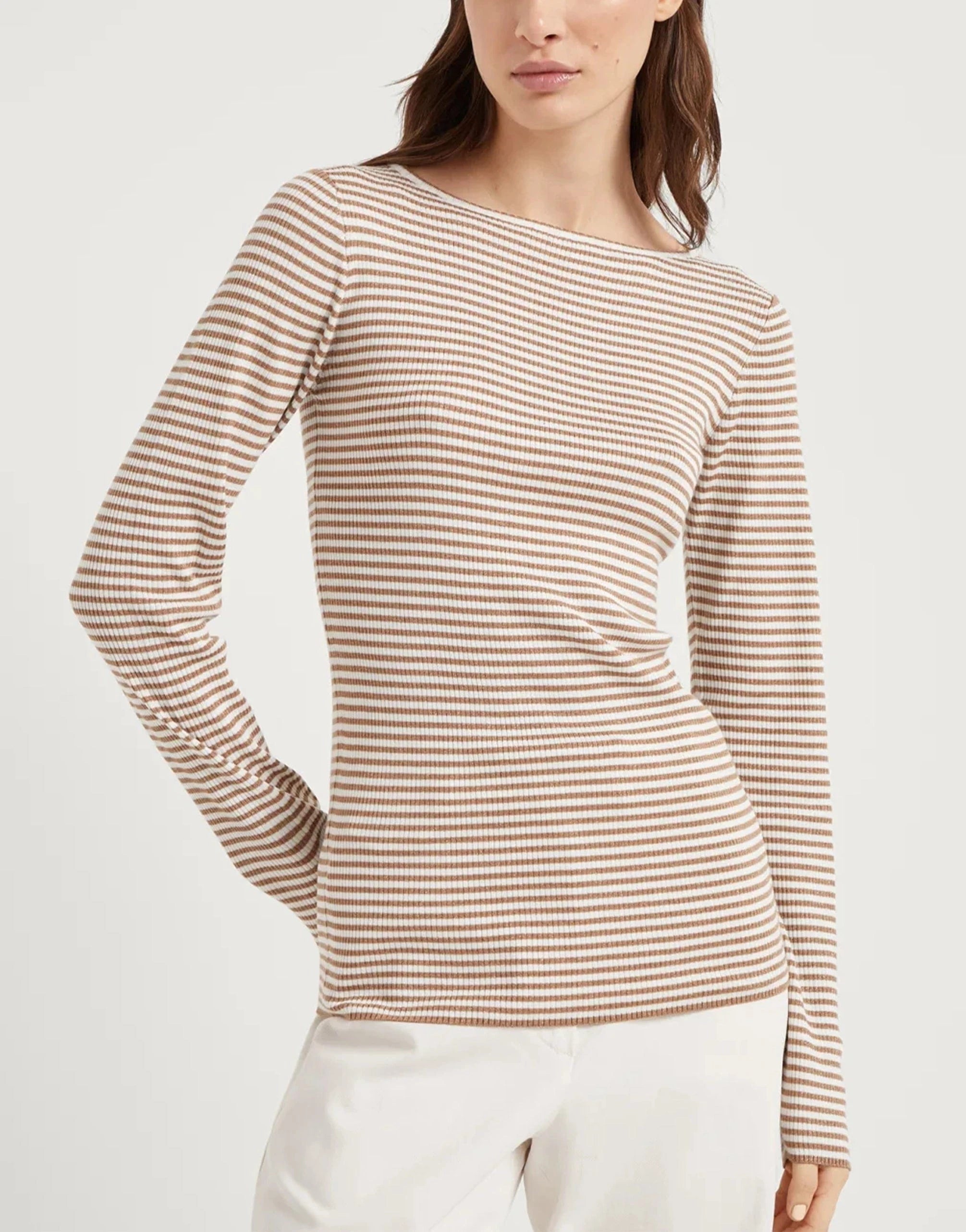 Brunello Cucinelli Sparkling Striped Sweater