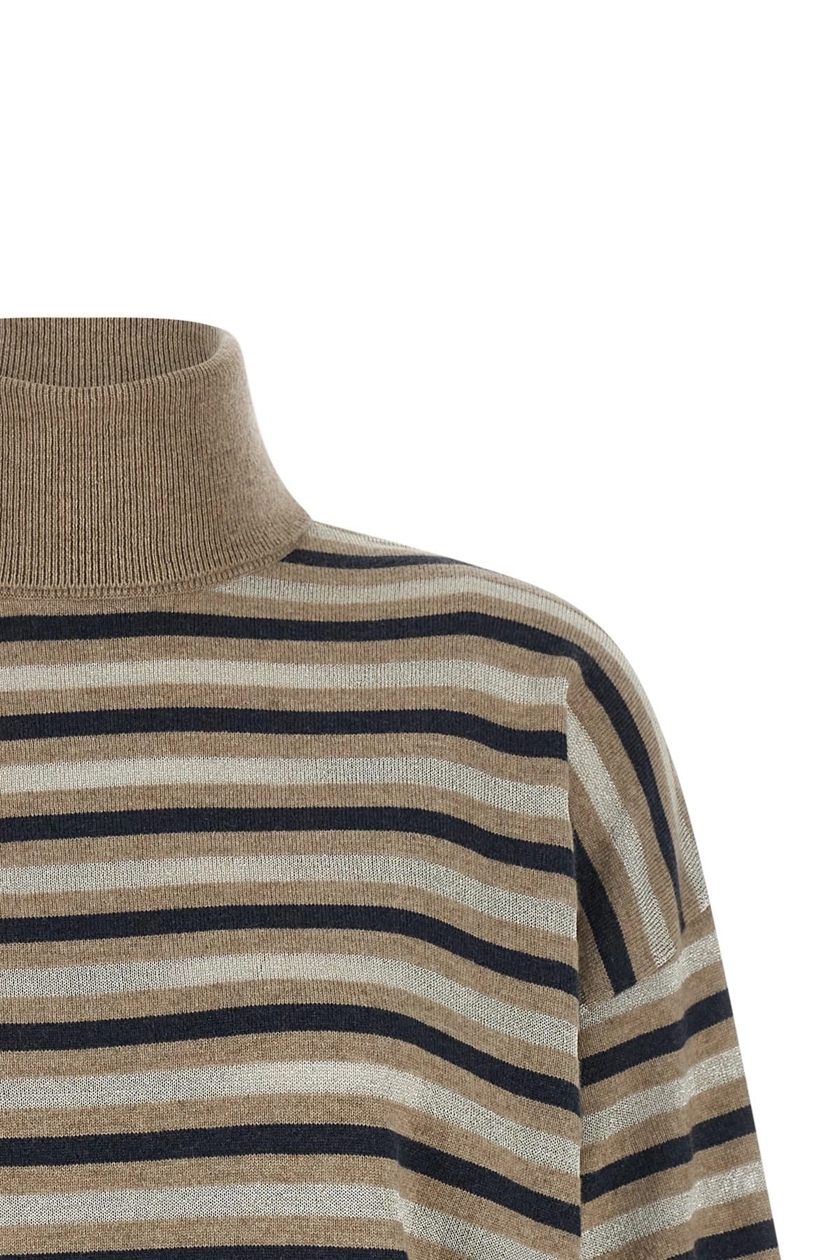Brunello Cucinelli Brunello Cucinelli Sparkling Stripes Sweater
