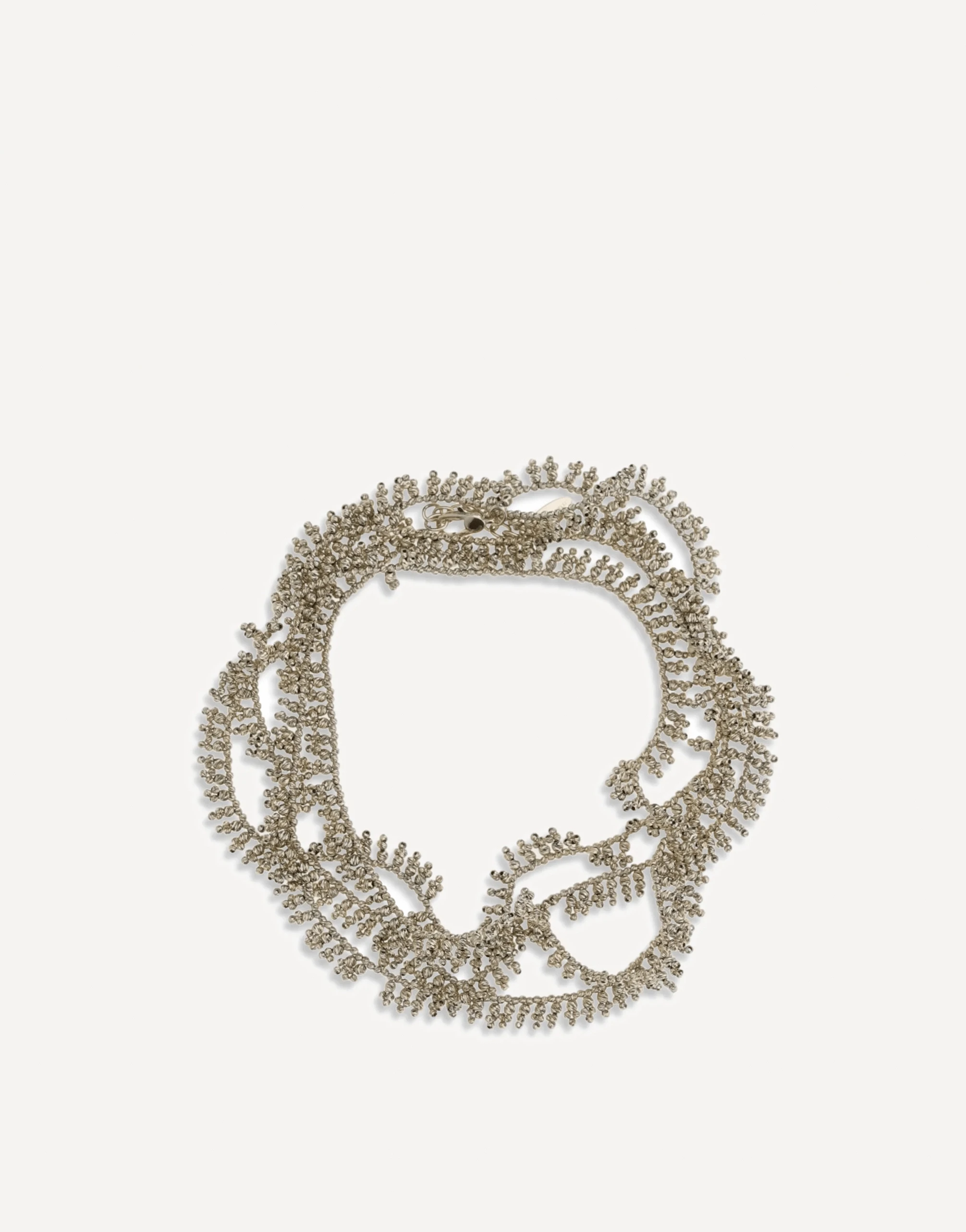 Brunello Cucinelli Sterling Silver Knotted Bracelet