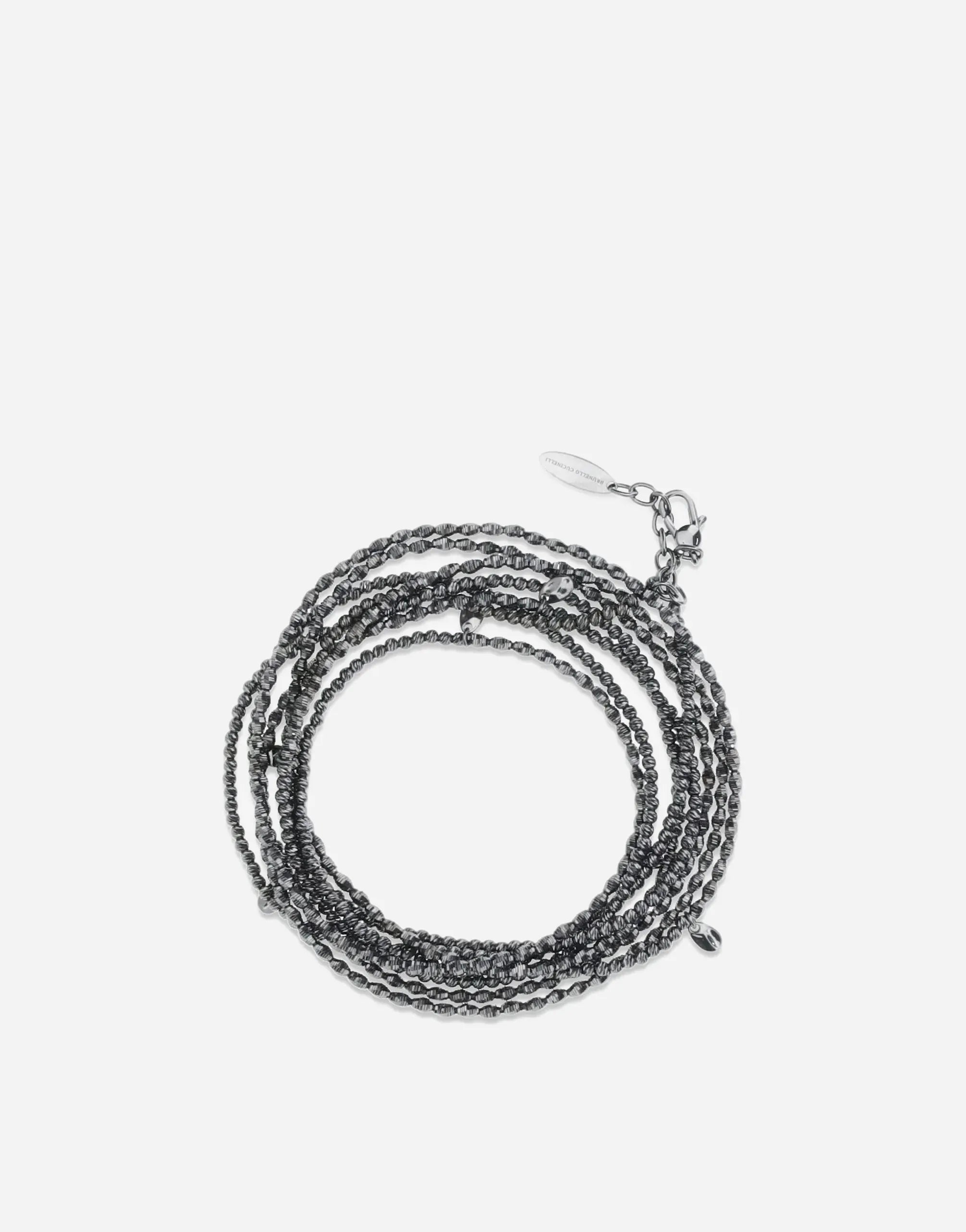 Brunello Cucinelli Sterling Silver Wrap Bracelet