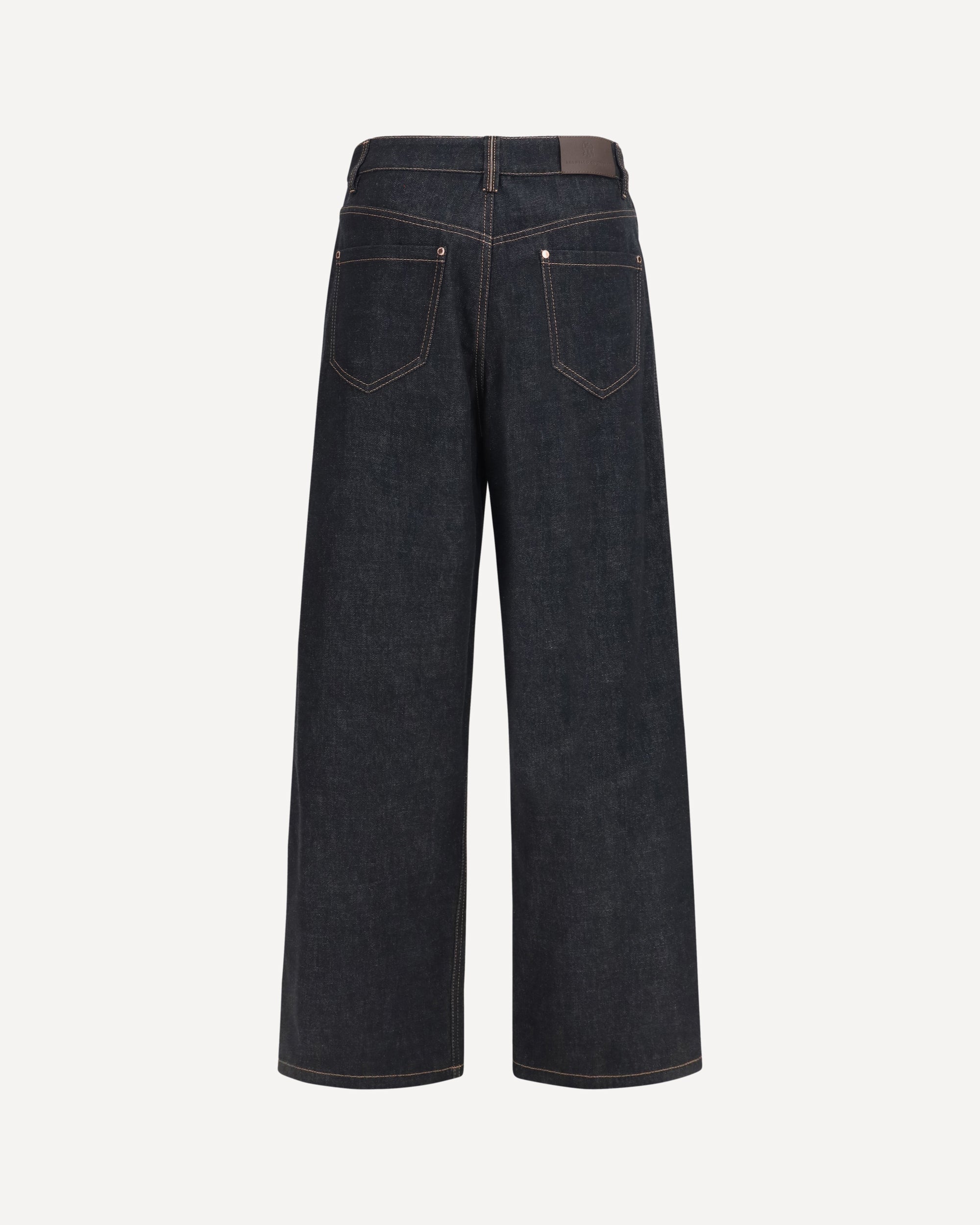 Brunello Cucinelli Jeans in denim a gamba dritta - alternate view