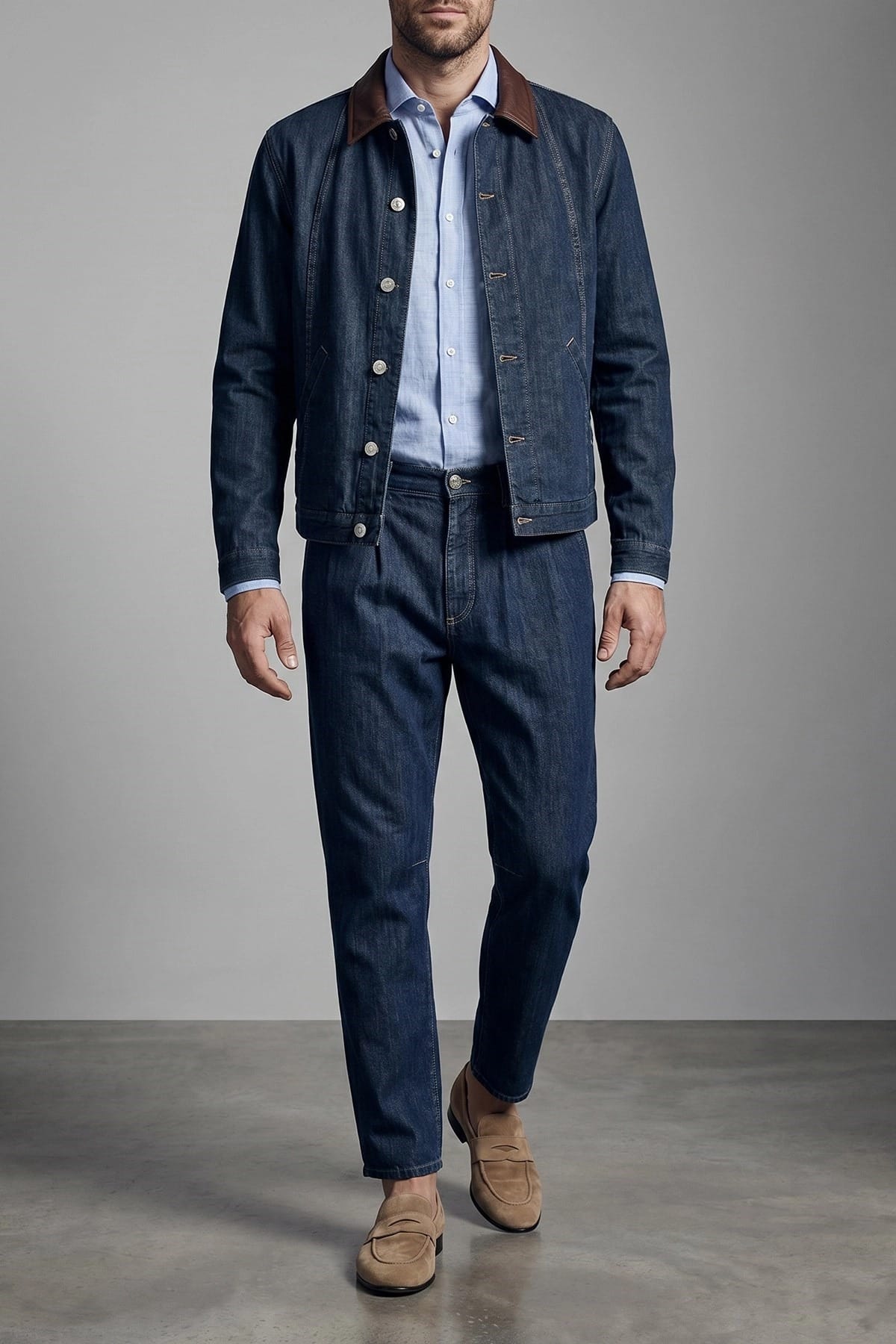 Brunello Cucinelli Straight-Leg Denim Jeans - alternate view